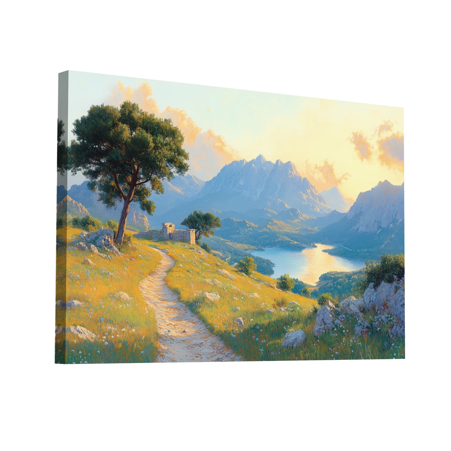 Product Hero 3D WebP Tableau Paysage Ancien - Art Virtuoso