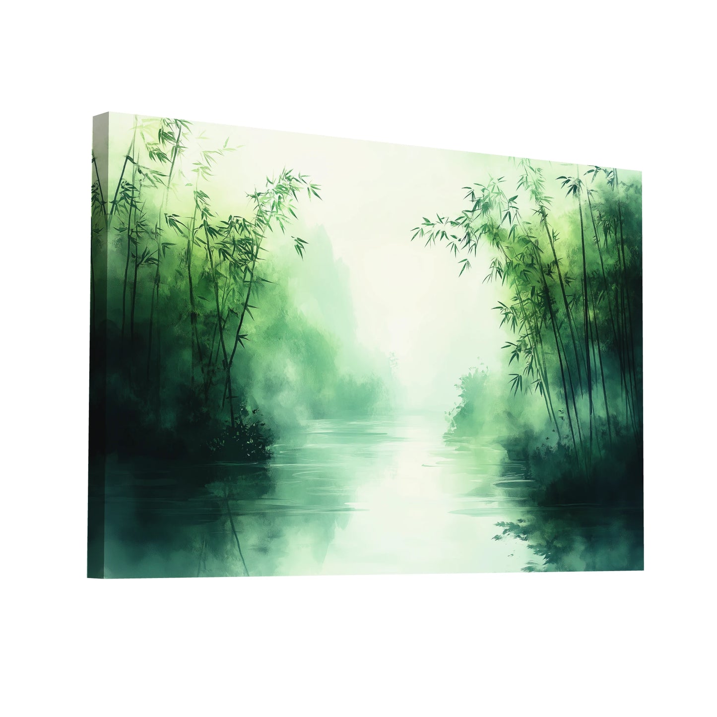 Product Hero 3D WebP Tableau Paysage Bambou - Art Virtuoso