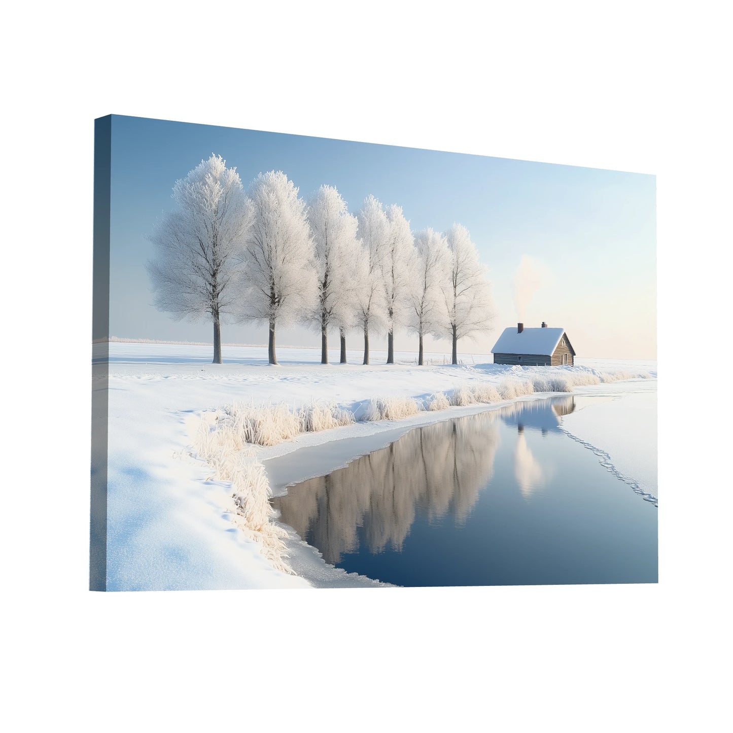 Product Hero 3D WebP Tableau Paysage - Canada Blanc - Art Virtuoso