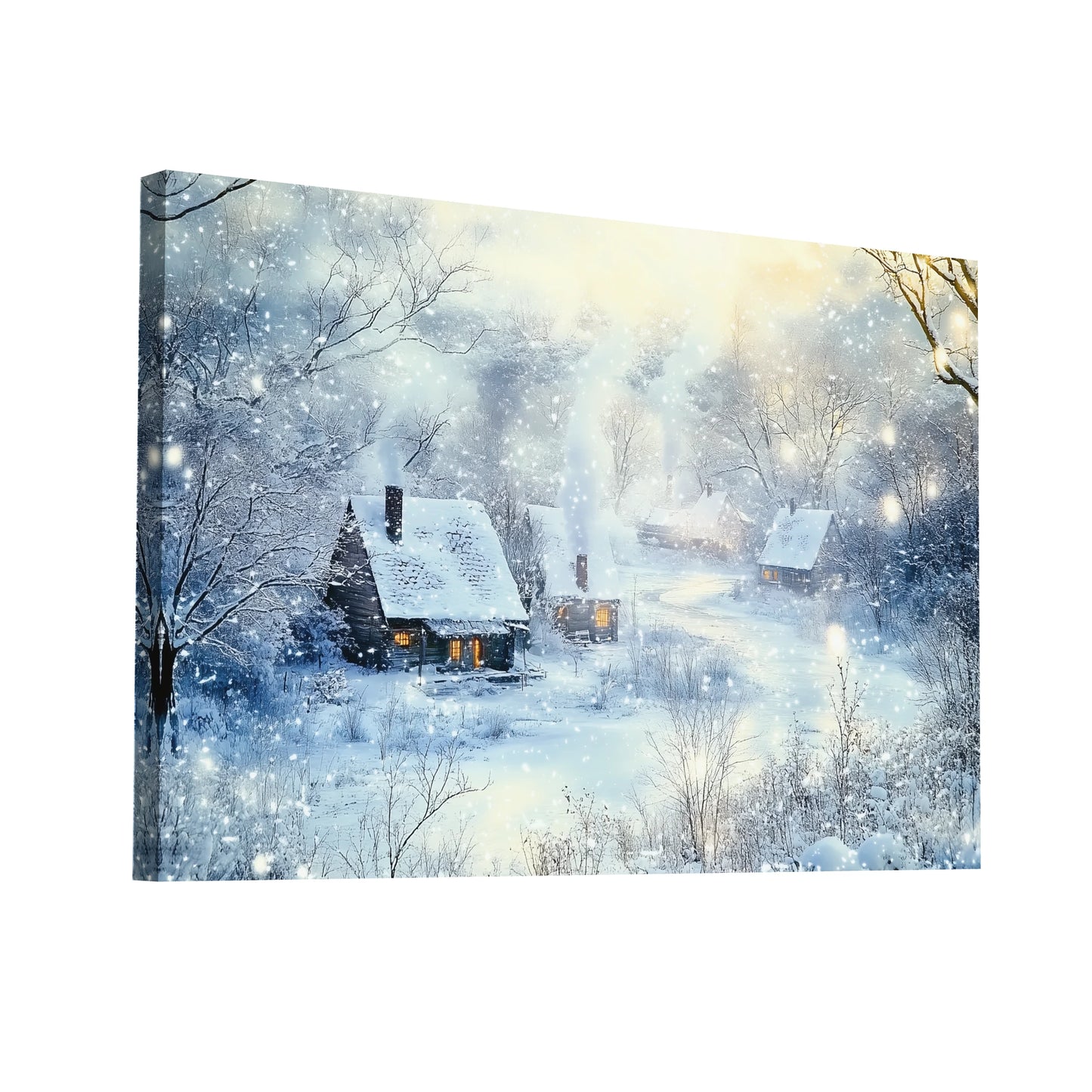 Product Hero 3D WebP Tableau Paysage d Hiver - Art Virtuoso