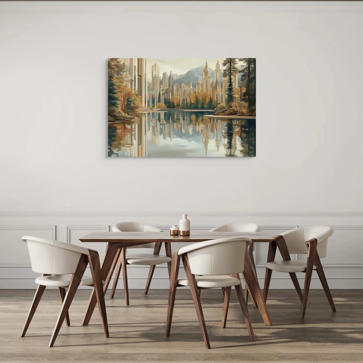 Tableau Paysage Futuriste Affiches, reproductions et œuvres graphiques Art Virtuoso