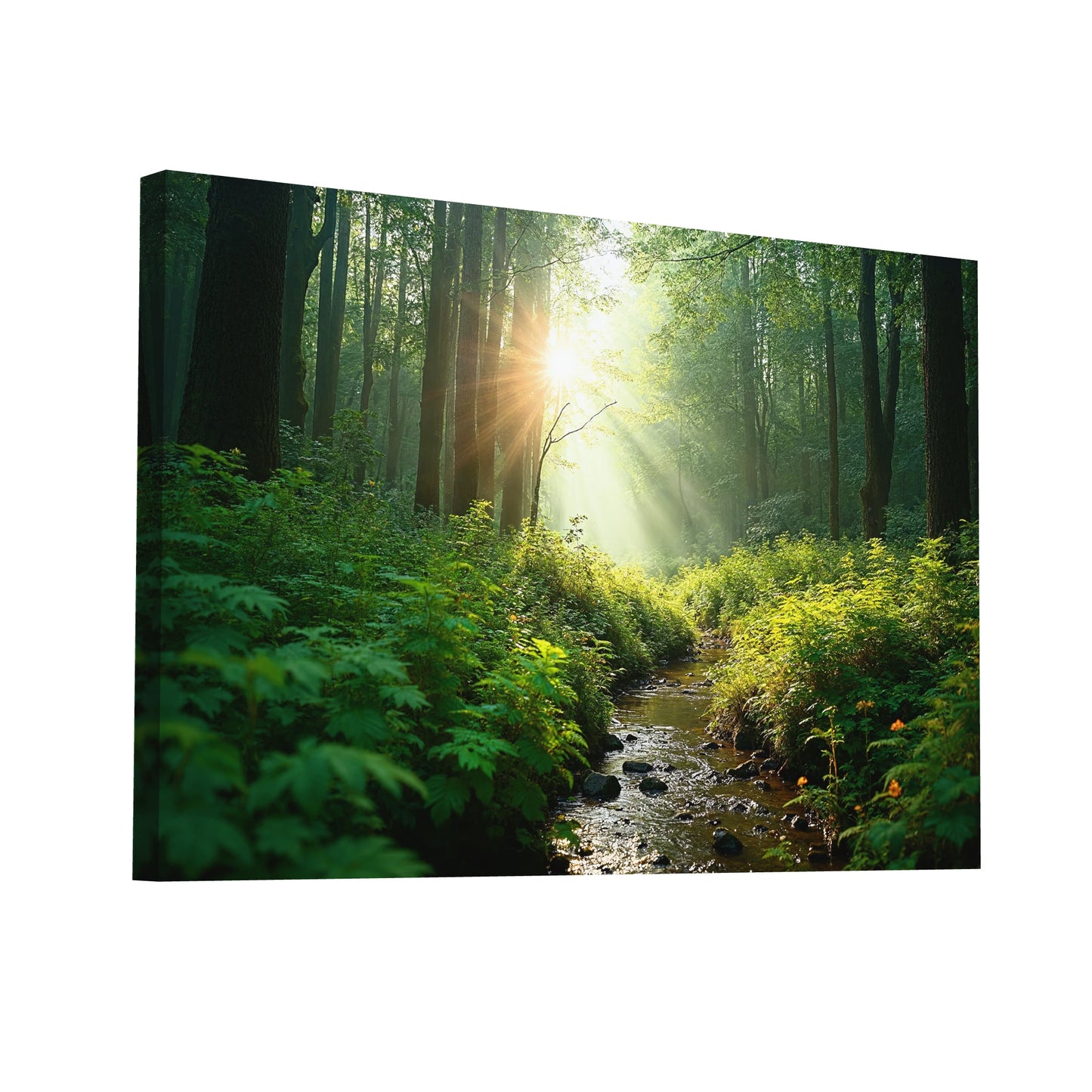 Product Hero 3D WebP Tableau Photo Nature - Réveil en Forêt - Art Virtuoso