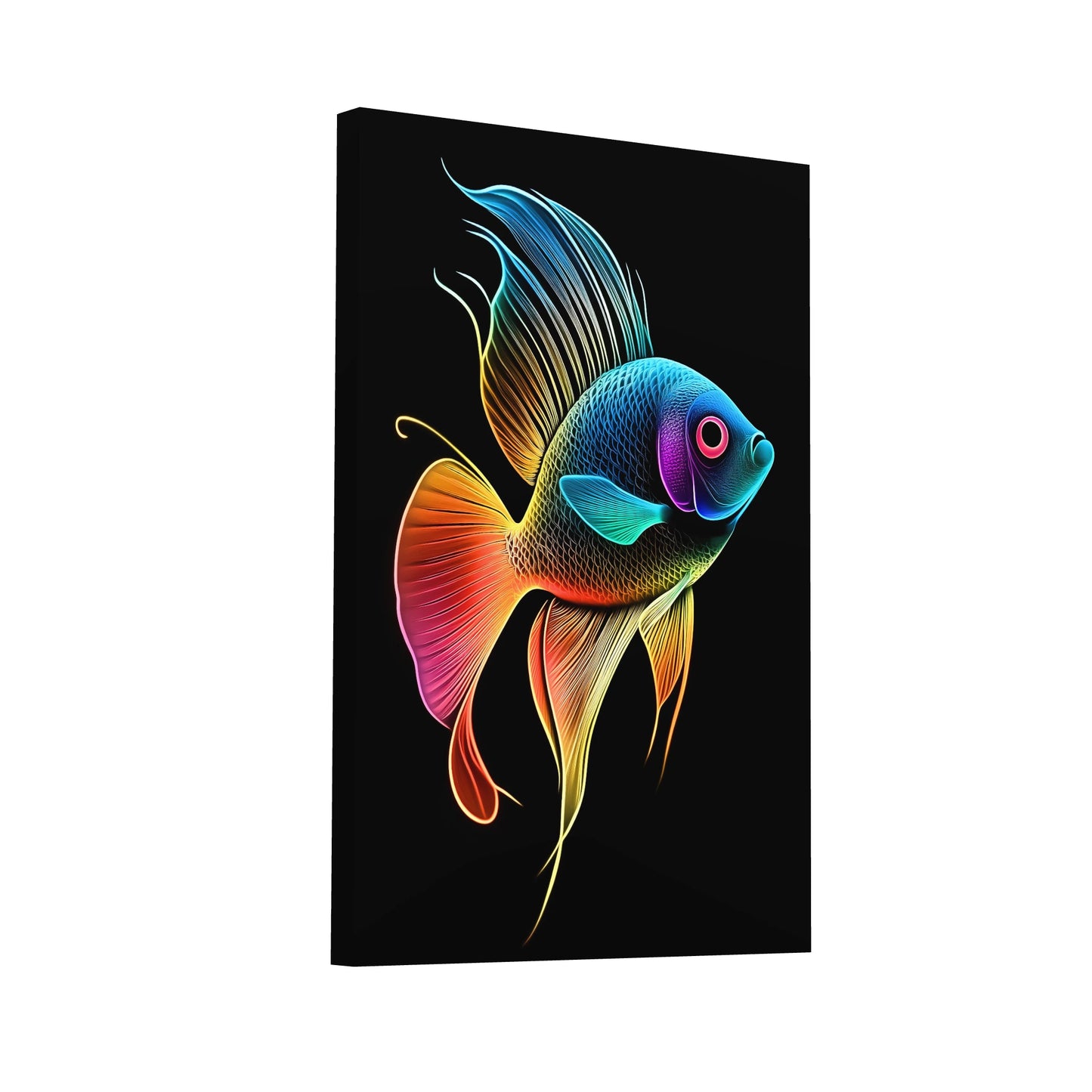 Product Hero 3D WebP Tableau Poisson Moderne - Art Virtuoso