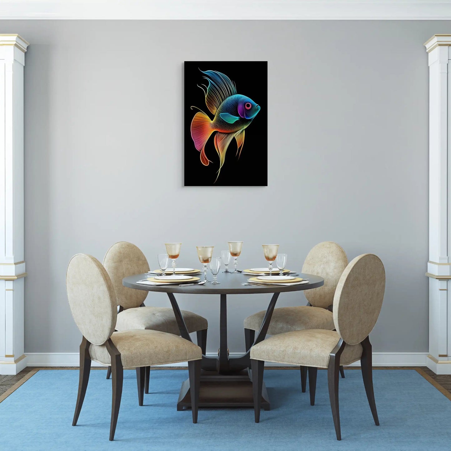 Tableau Poisson Moderne Affiches, reproductions et œuvres graphiques Art Virtuoso