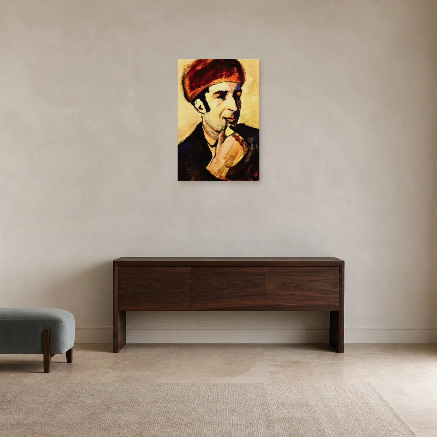 Tableau Portrait de Franz Marc – August Macke dans une entrée ou un couloir - Art Virtuoso