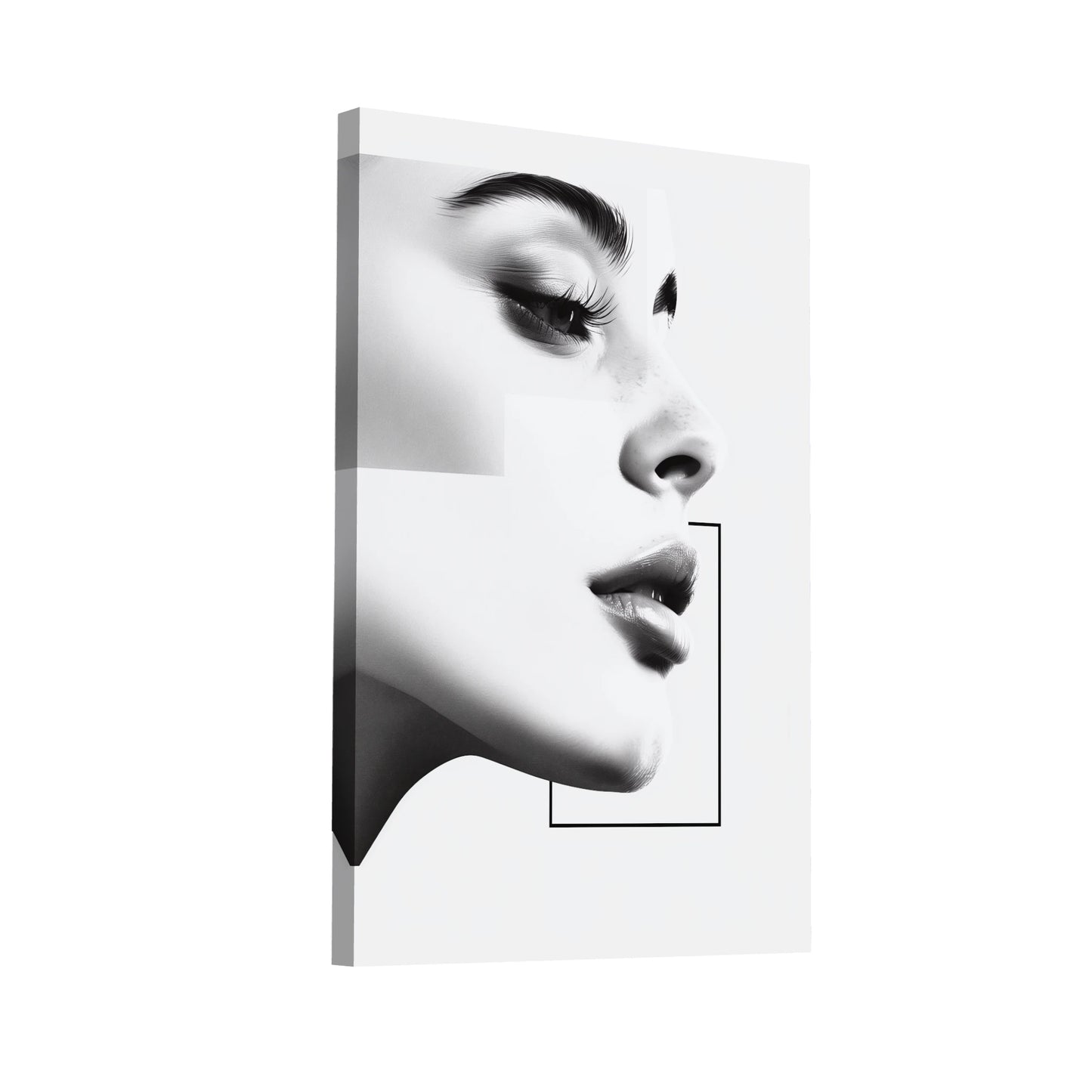 Product Hero 3D WebP Tableau Portrait Minimaliste - Art Virtuoso