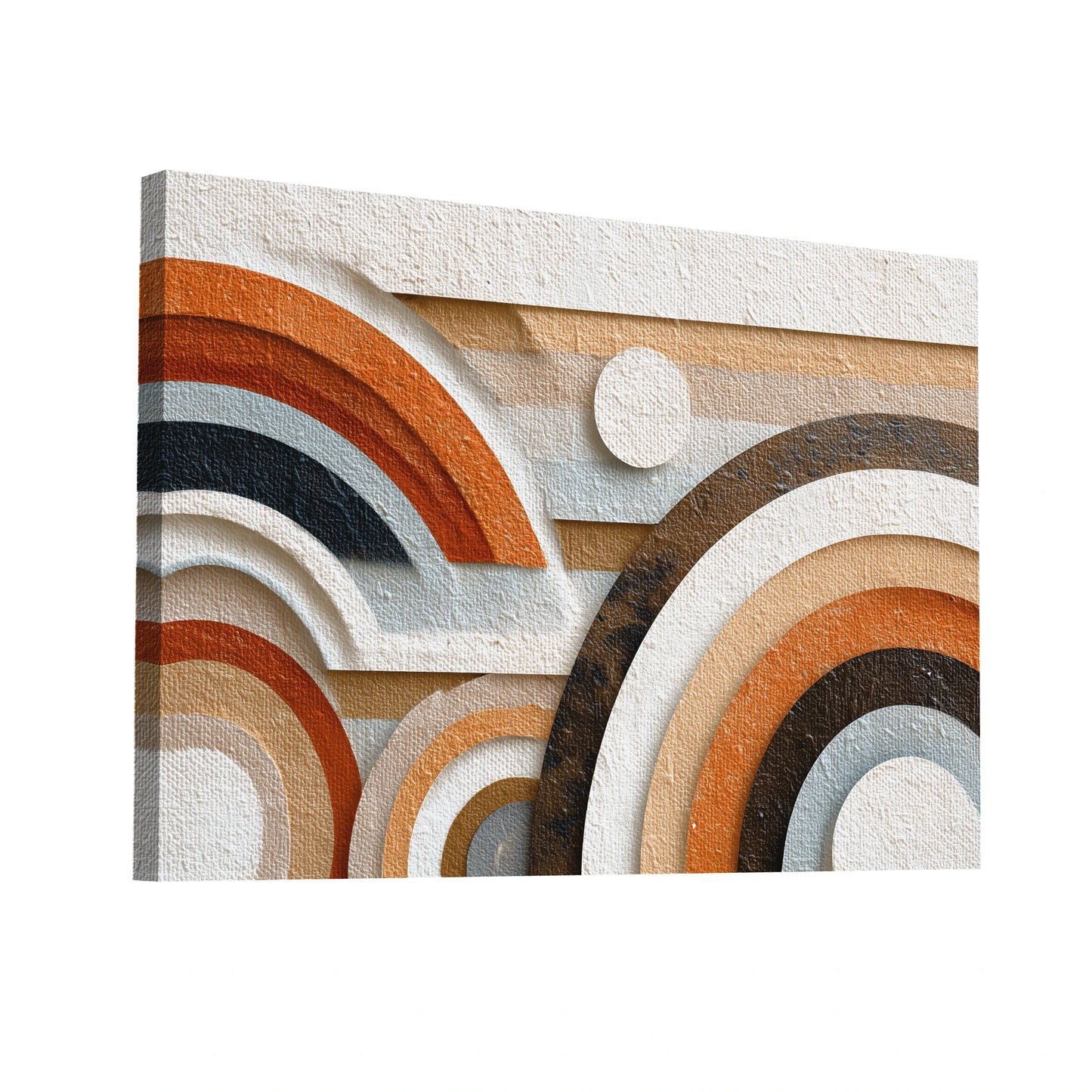 Product Hero 3D WebP Tableau Salon Cocooning : Harmonie Terrestre - Art Virtuoso
