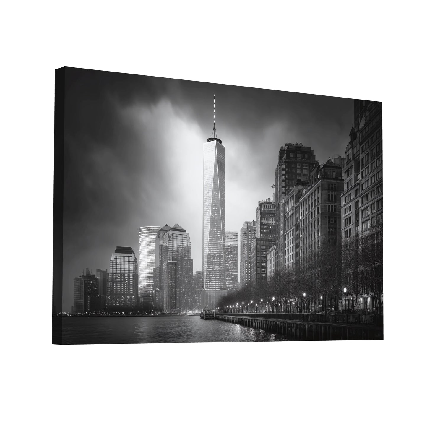 Product Hero 3D WebP Tableau Salon New York : Freedom Tower Élégante - Art Virtuoso