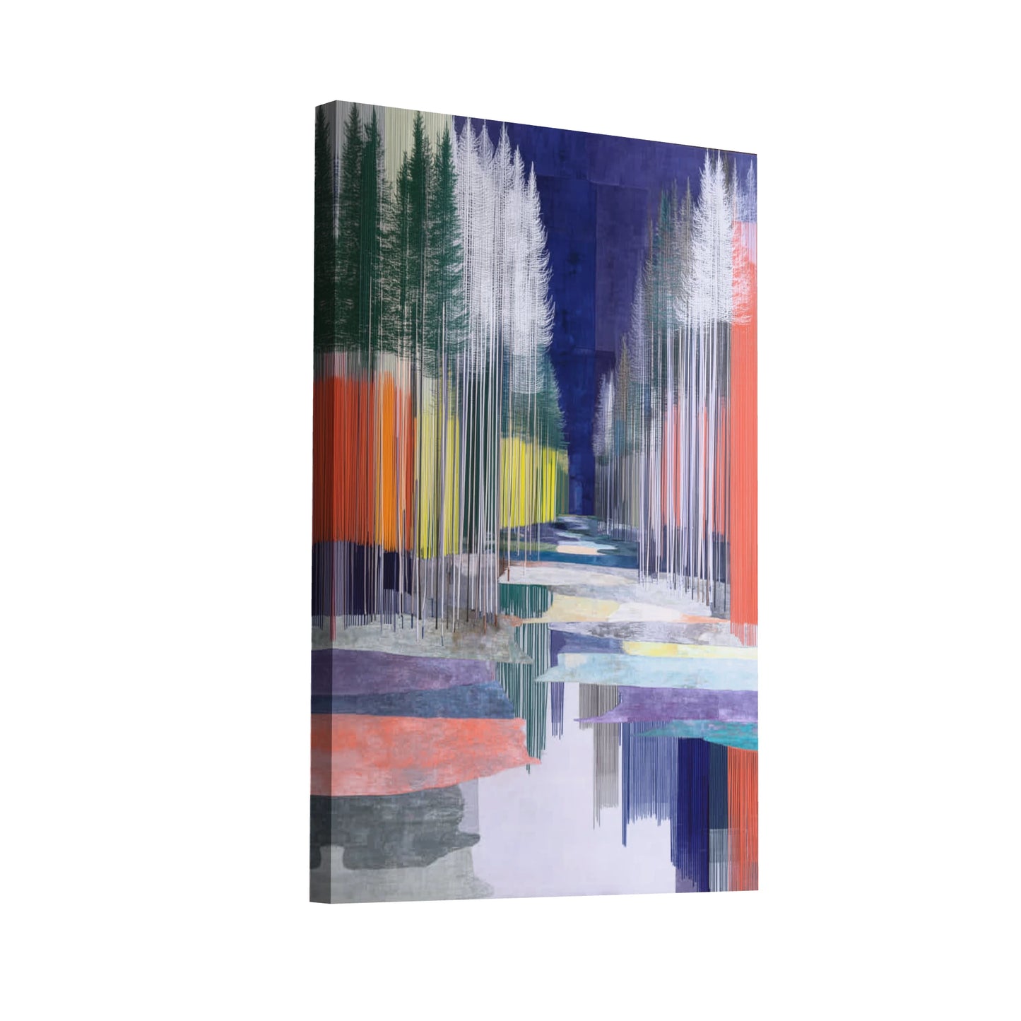 Product Hero 3D WebP Tableau Scandinave Onirique – Corridor boréal et miroir d’eau - Art Virtuoso
