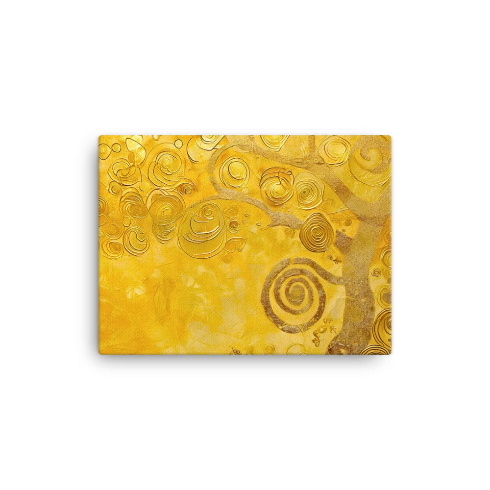 Tableau Arbre - Peinture Abstraite Dorée Art Virtuoso S