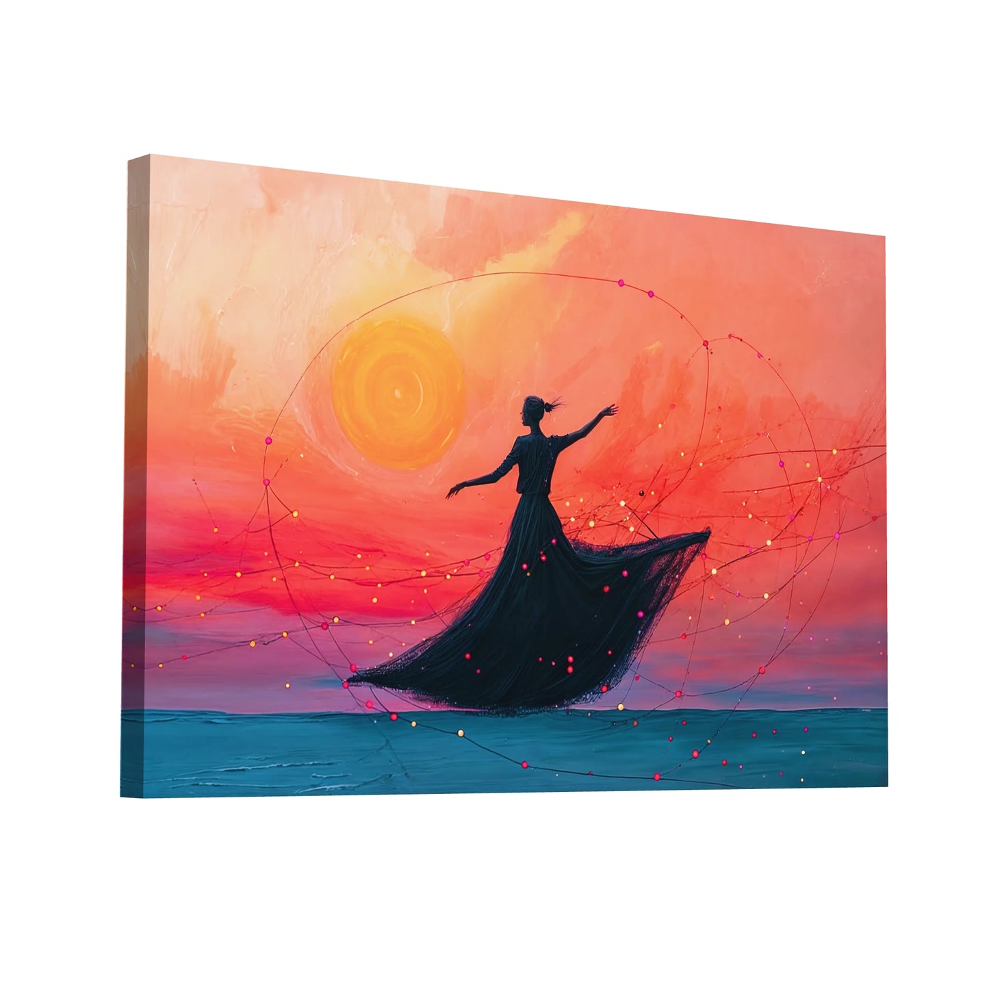 Product Hero 3D WebP Tableau Silhouette Moderne - Art Virtuoso