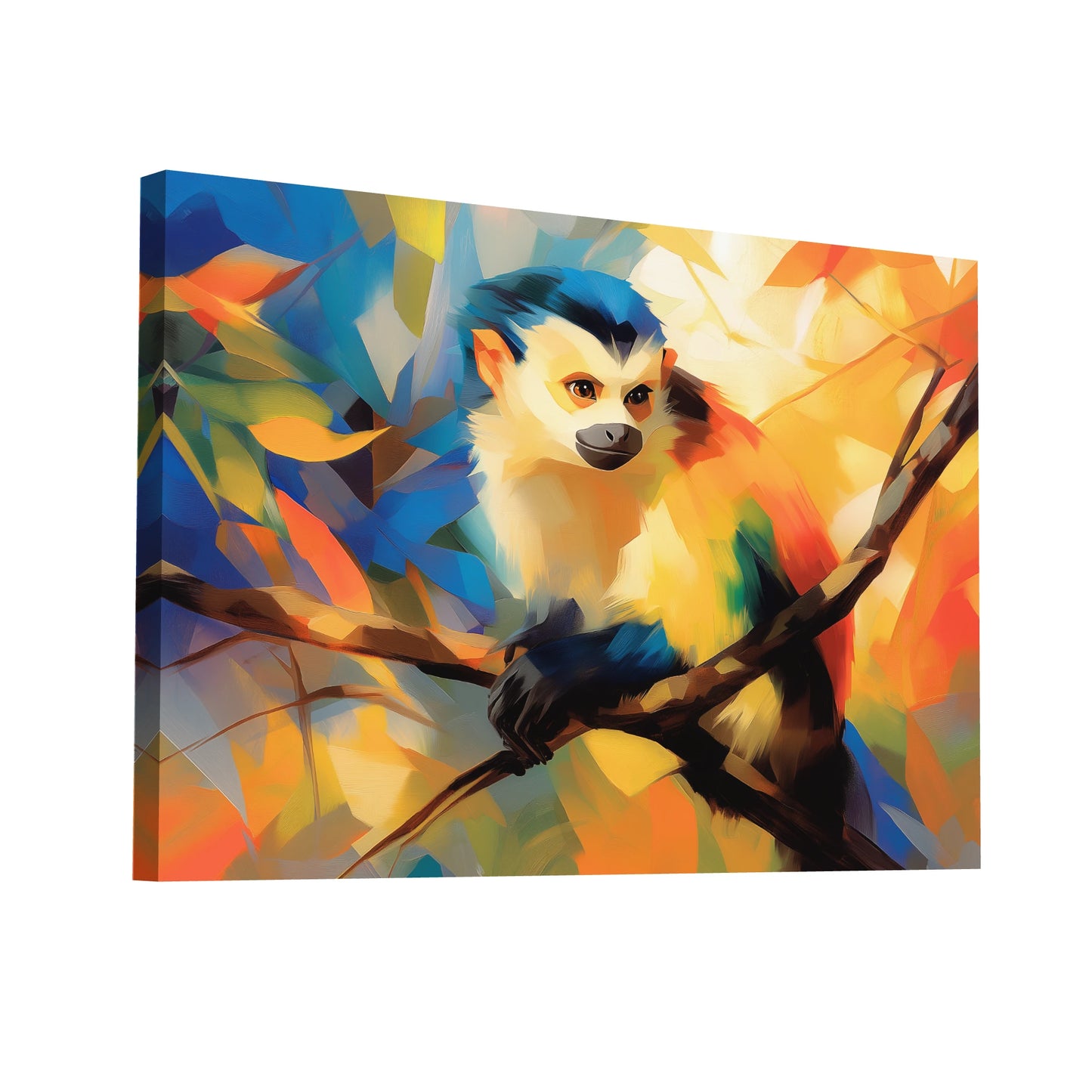 Product Hero 3D WebP Tableau Singe Couleur - Esprit de la Jungle - Art Virtuoso