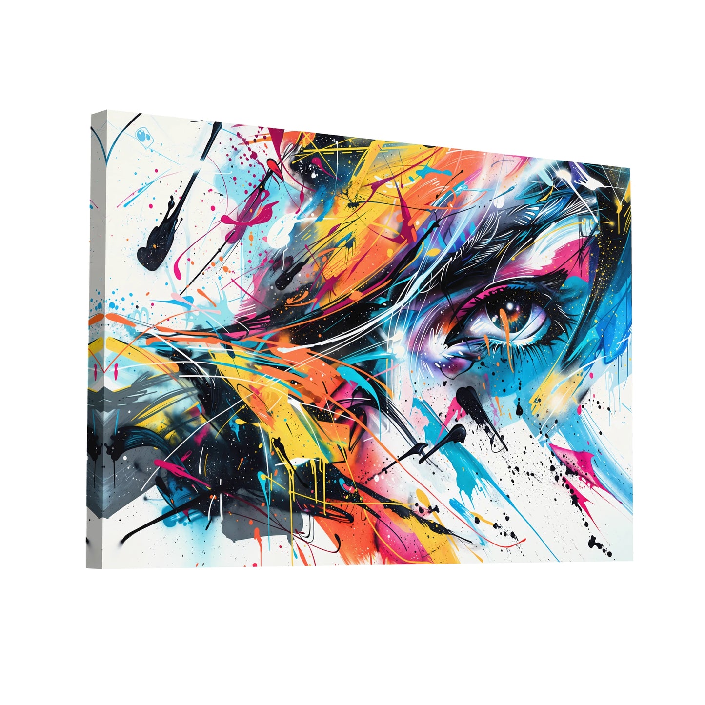 Product Hero 3D WebP Tableau Street Art Abstrait - Art Virtuoso