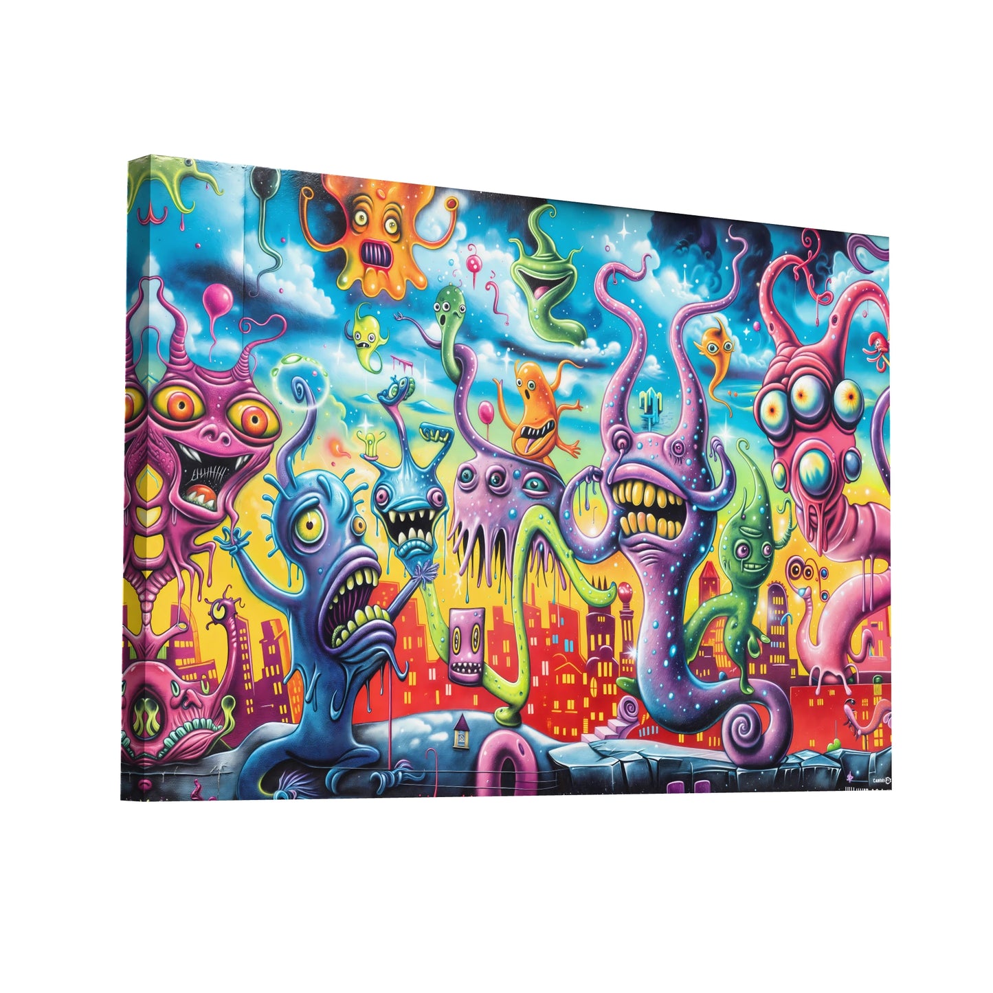 Product Hero 3D WebP Tableau Street Art Cartoon - Art Virtuoso