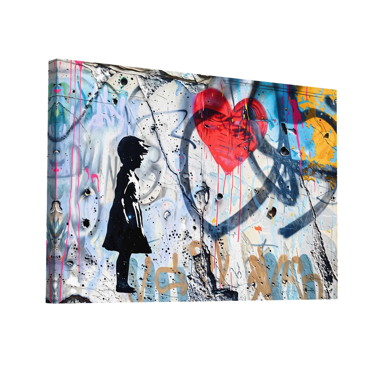 Product Hero 3D WebP Tableau Street Art Graffiti - Banksy Style - Art Virtuoso