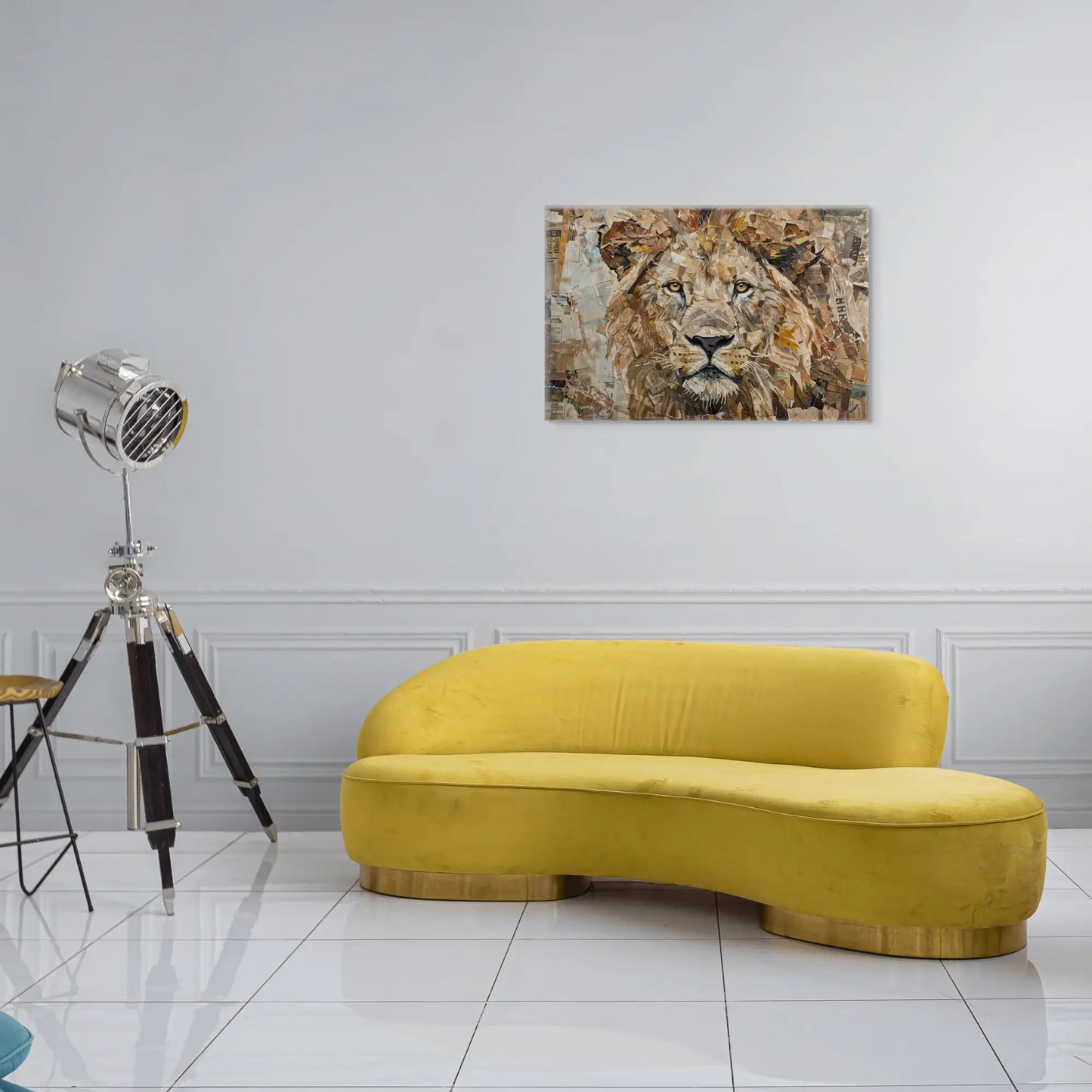 Tableau Street Art Lion - Roi de la Jungle Urbaine Art Virtuoso