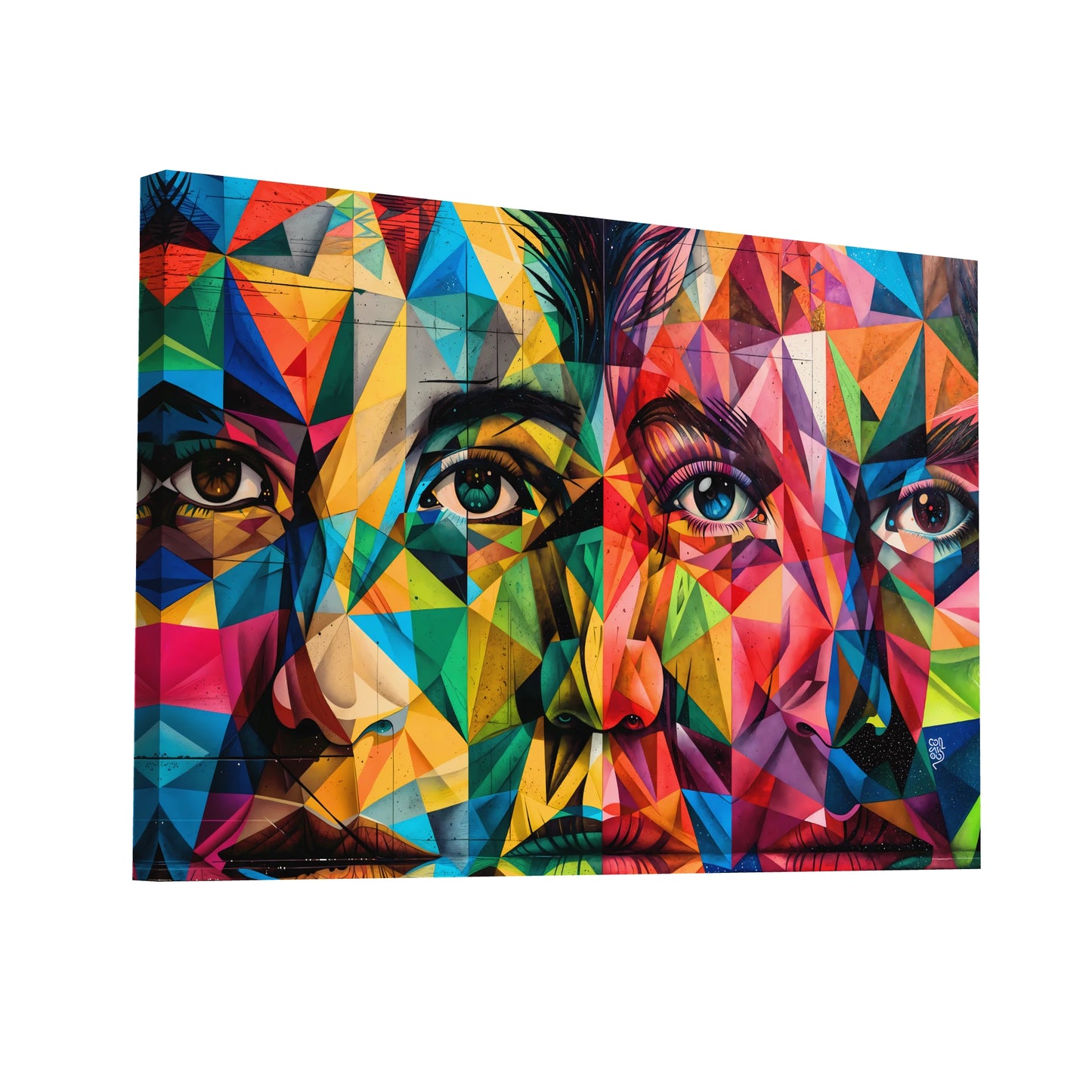 Product Hero 3D WebP Tableau Street Art Original - Op Art Urbain - Art Virtuoso