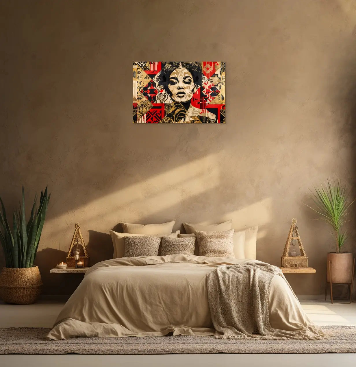 Tableau Street Art Rouge Art Virtuoso