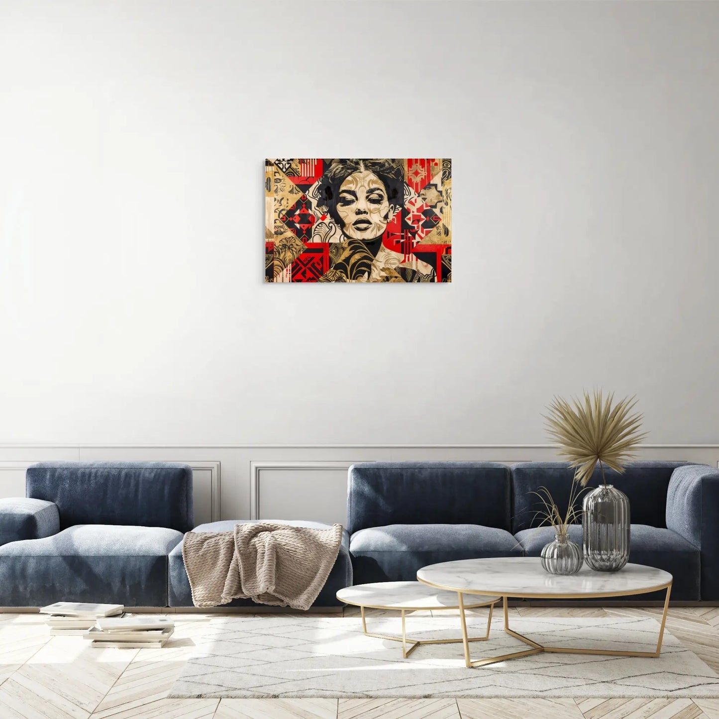 Tableau Street Art Rouge Art Virtuoso