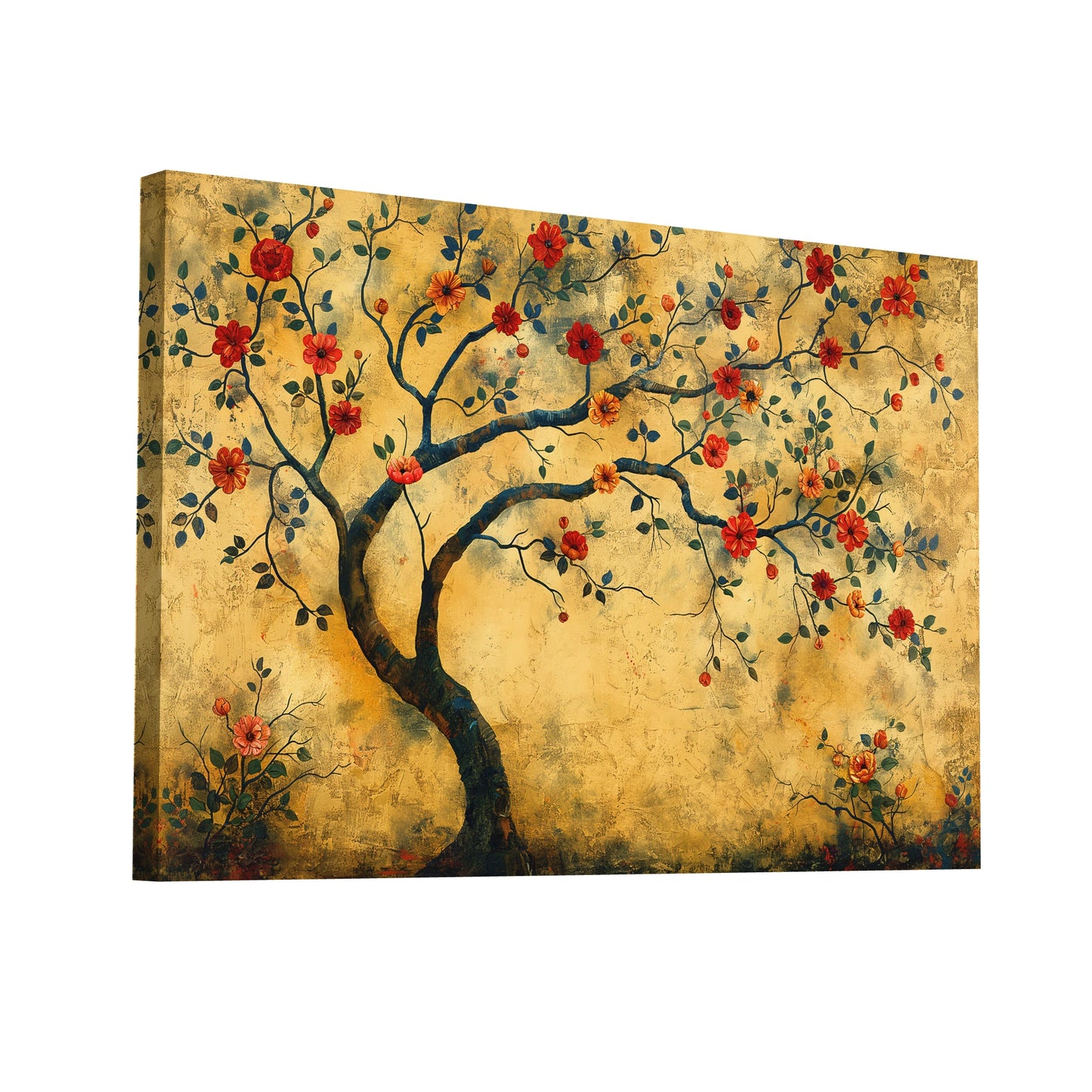 Product Hero 3D WebP Tableau Style Bohème - Arbre Stylisé - Art Virtuoso
