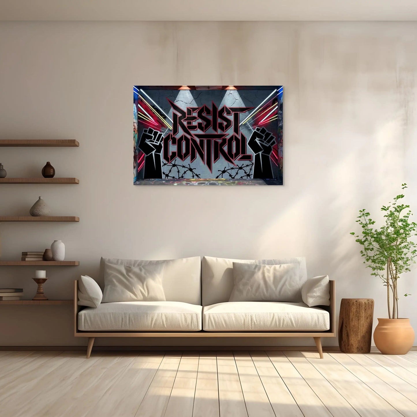 Tableau Tags - Resist Control Affiches, reproductions et œuvres graphiques Art Virtuoso