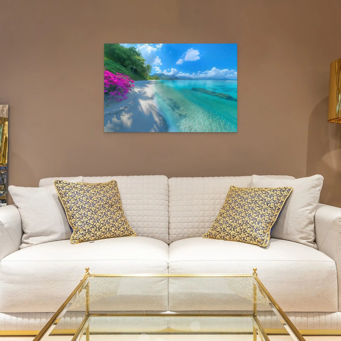 Tableau Tahiti - Plage Tropicale Affiches, reproductions et œuvres graphiques Art Virtuoso