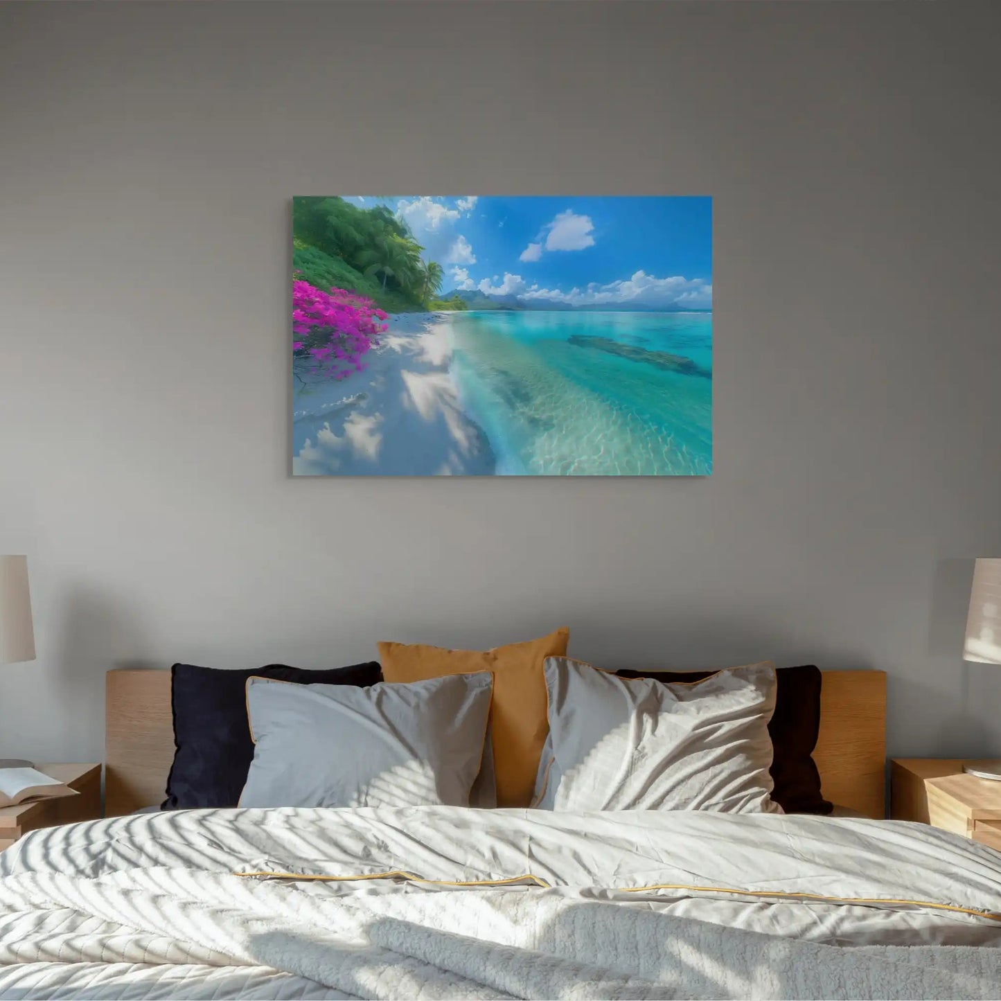 Tableau Tahiti - Plage Tropicale Affiches, reproductions et œuvres graphiques Art Virtuoso