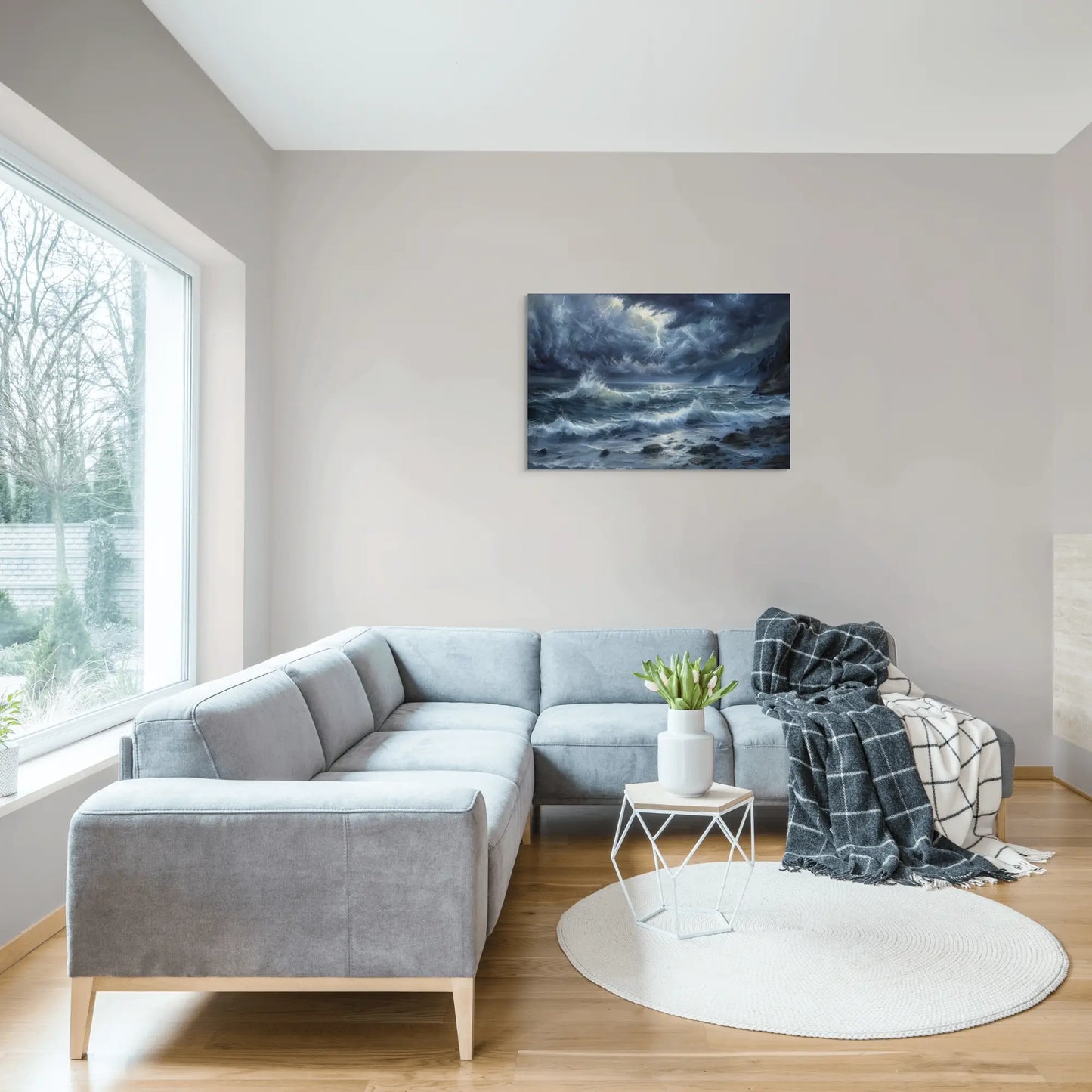 Tableau Tempête en Mer Affiches, reproductions et œuvres graphiques Art Virtuoso