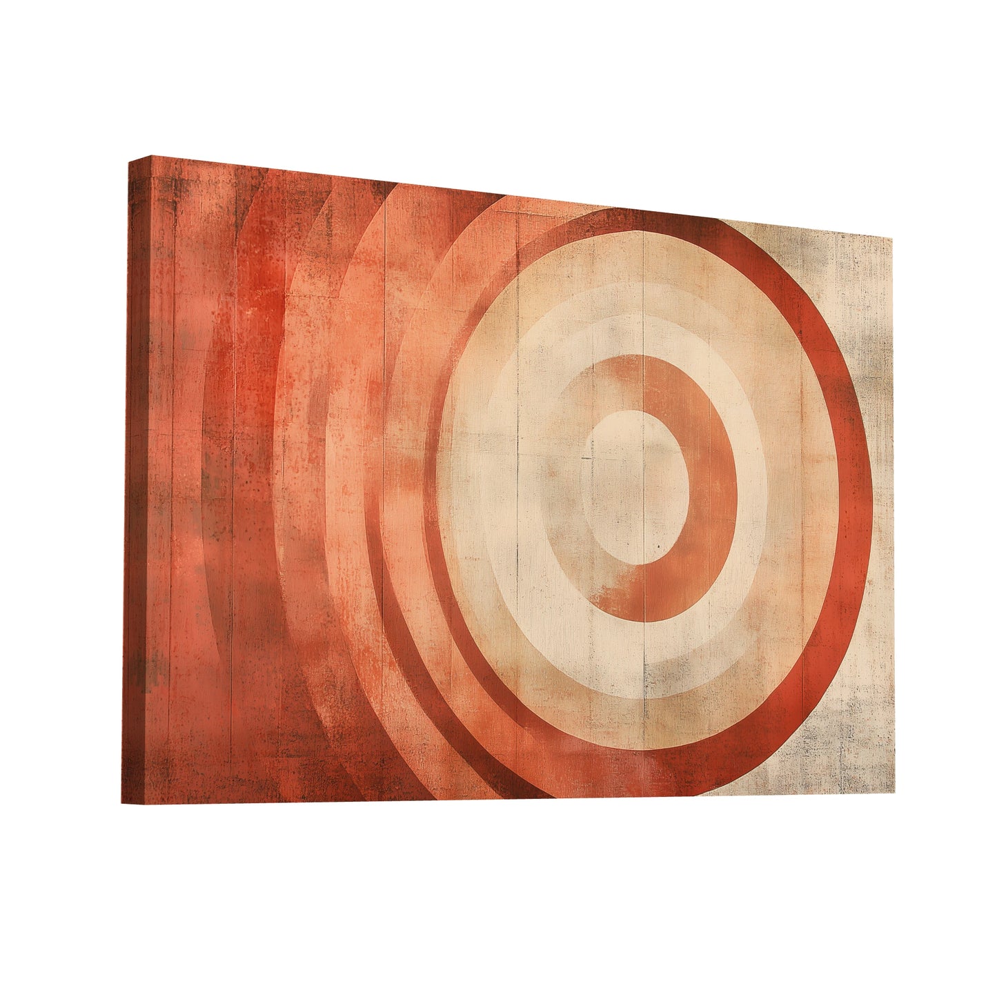 Product Hero 3D WebP Tableau Terracotta et Beige - Art Virtuoso