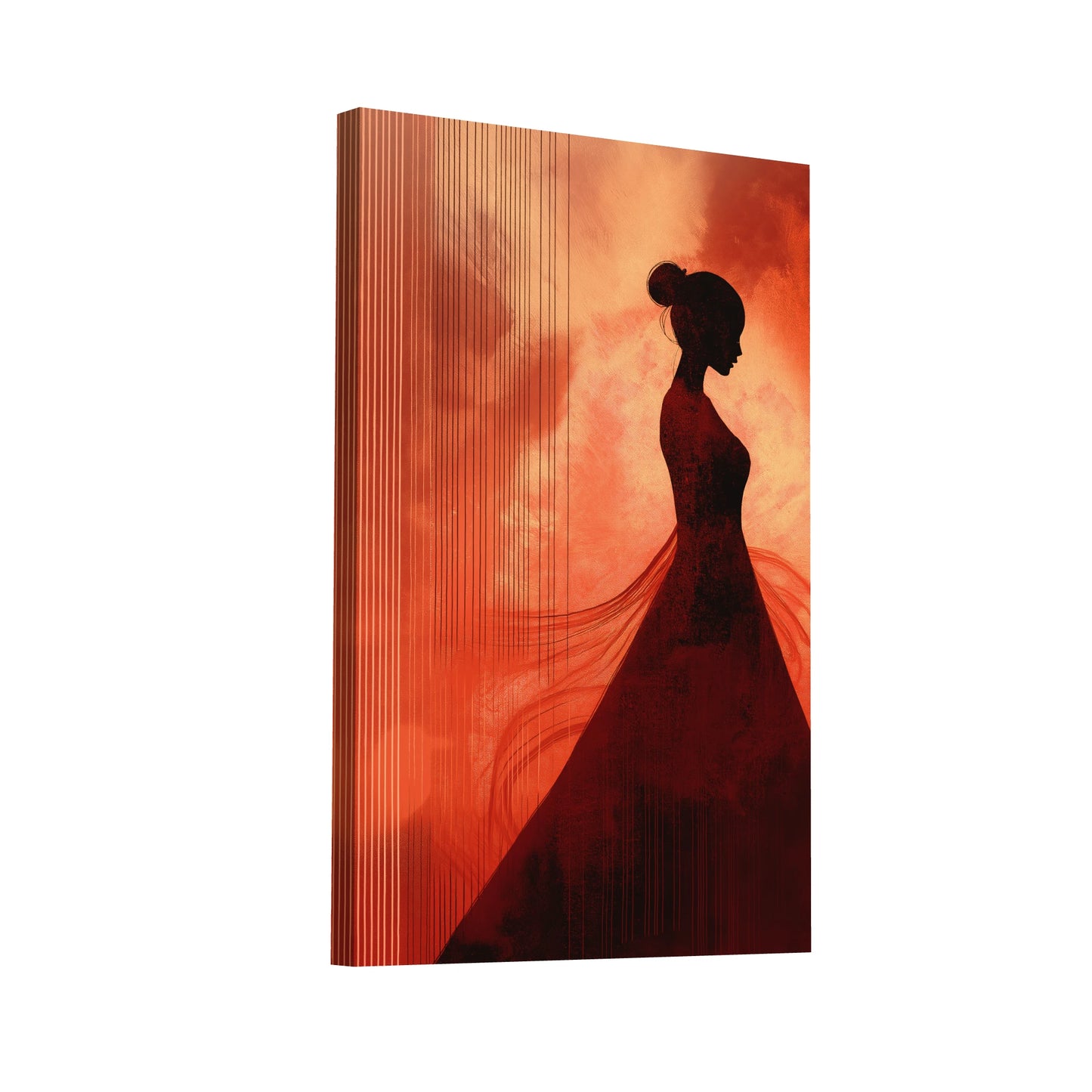 Product Hero 3D WebP Tableau Terracotta Femme - Art Virtuoso