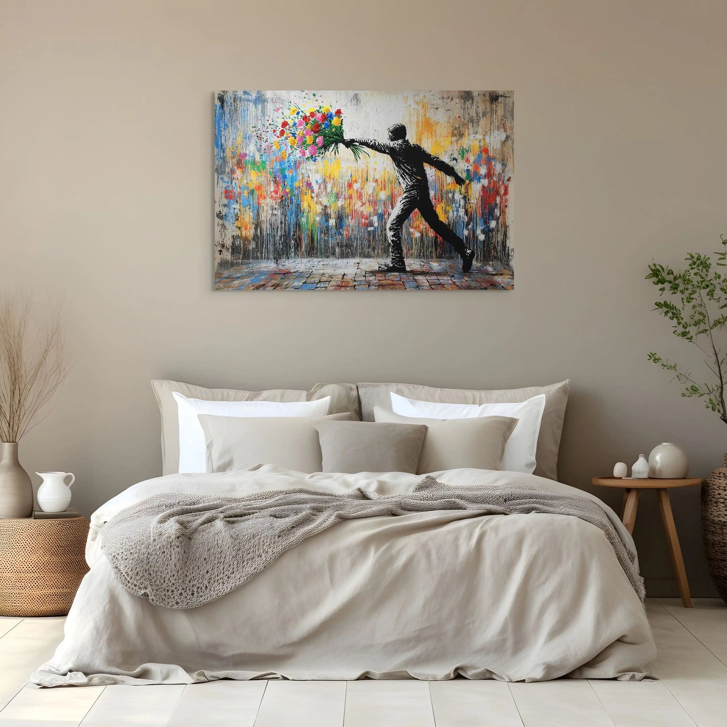 Tableau Urbain - Dites le avec des Fleurs Affiches, reproductions et œuvres graphiques Art Virtuoso