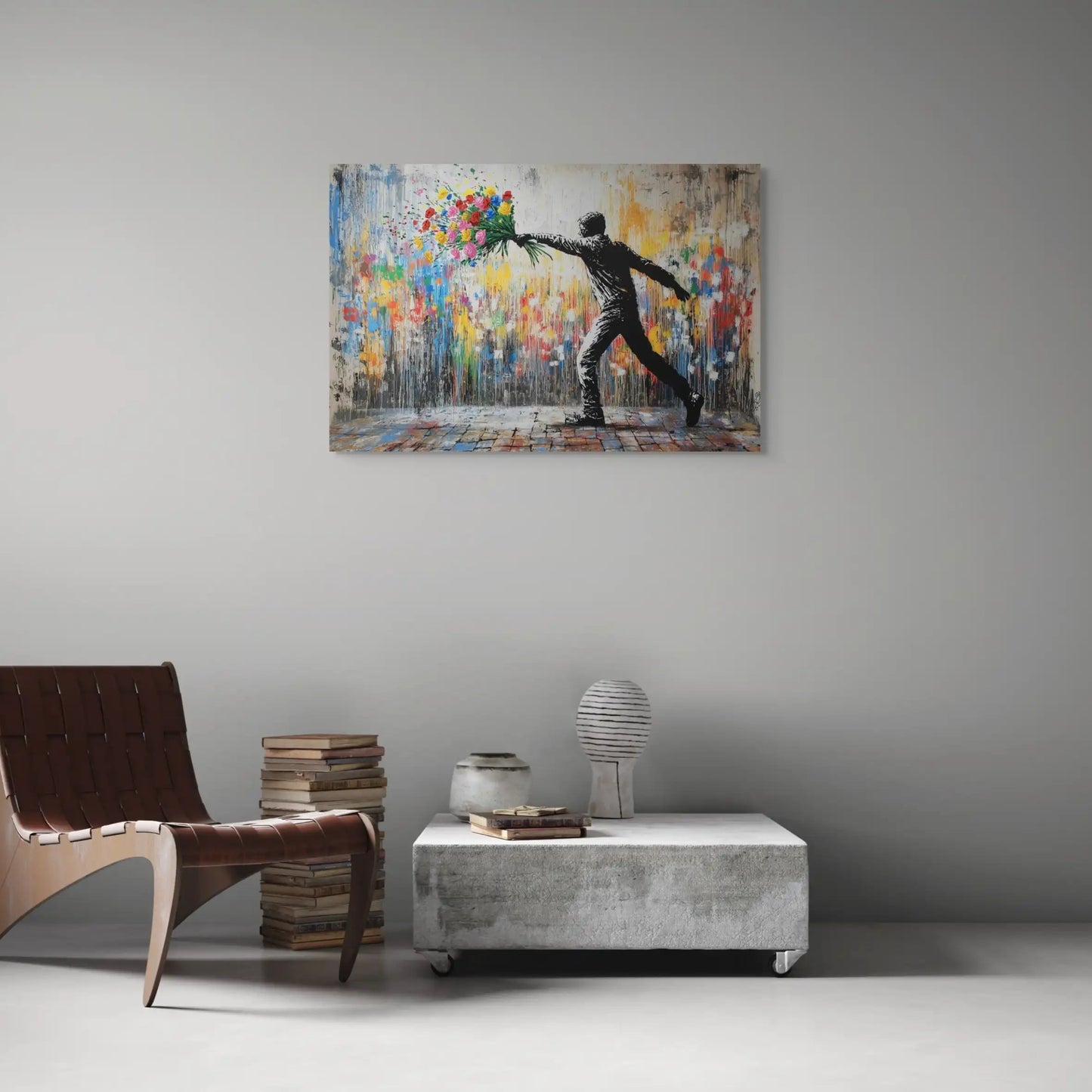 Tableau Urbain - Dites le avec des Fleurs Affiches, reproductions et œuvres graphiques Art Virtuoso