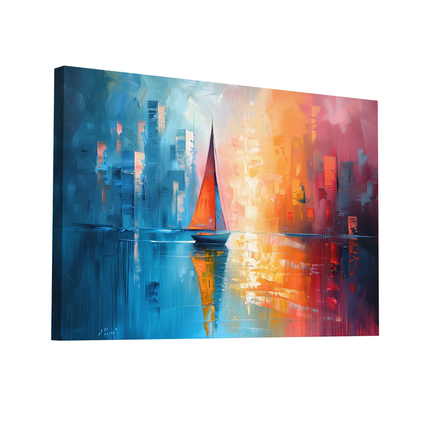 Product Hero 3D WebP Tableau Voilier Contemporain - Art Virtuoso