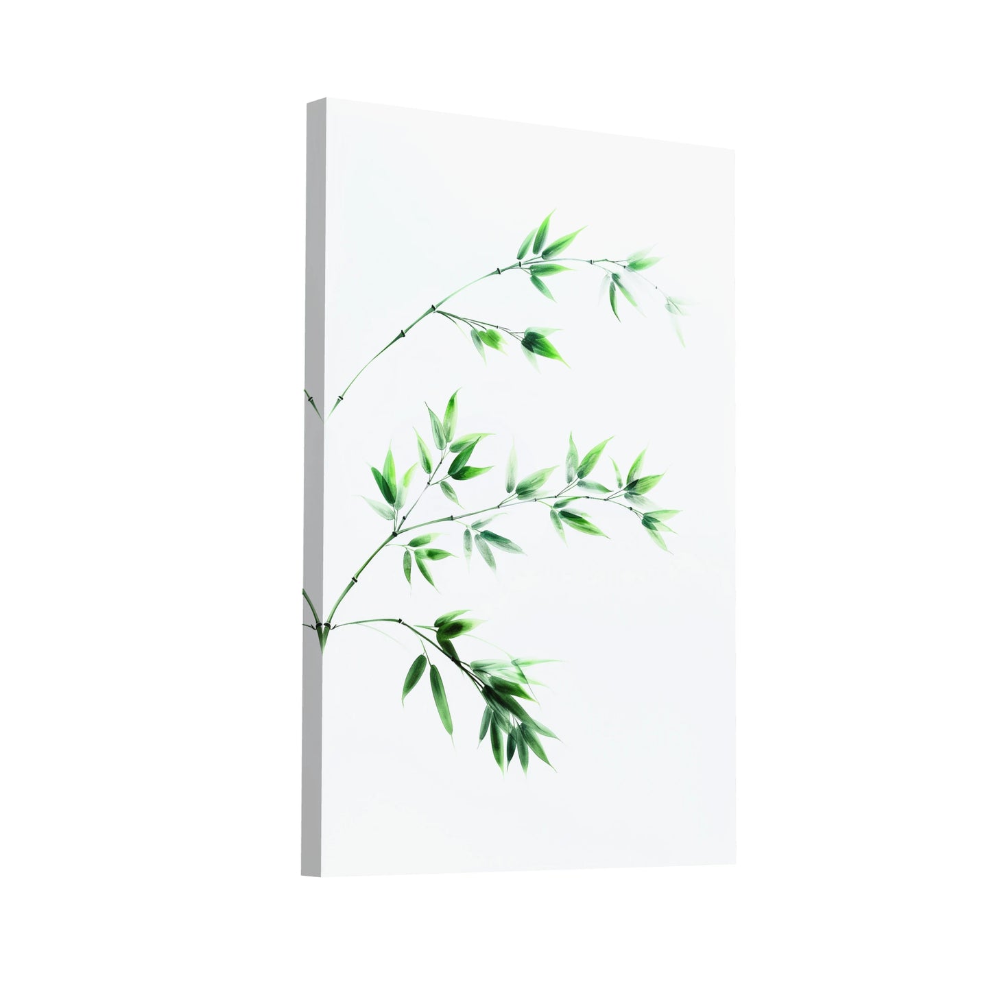 Product Hero 3D WebP Tableau WC Zen - Feuilles de Bambou - Art Virtuoso