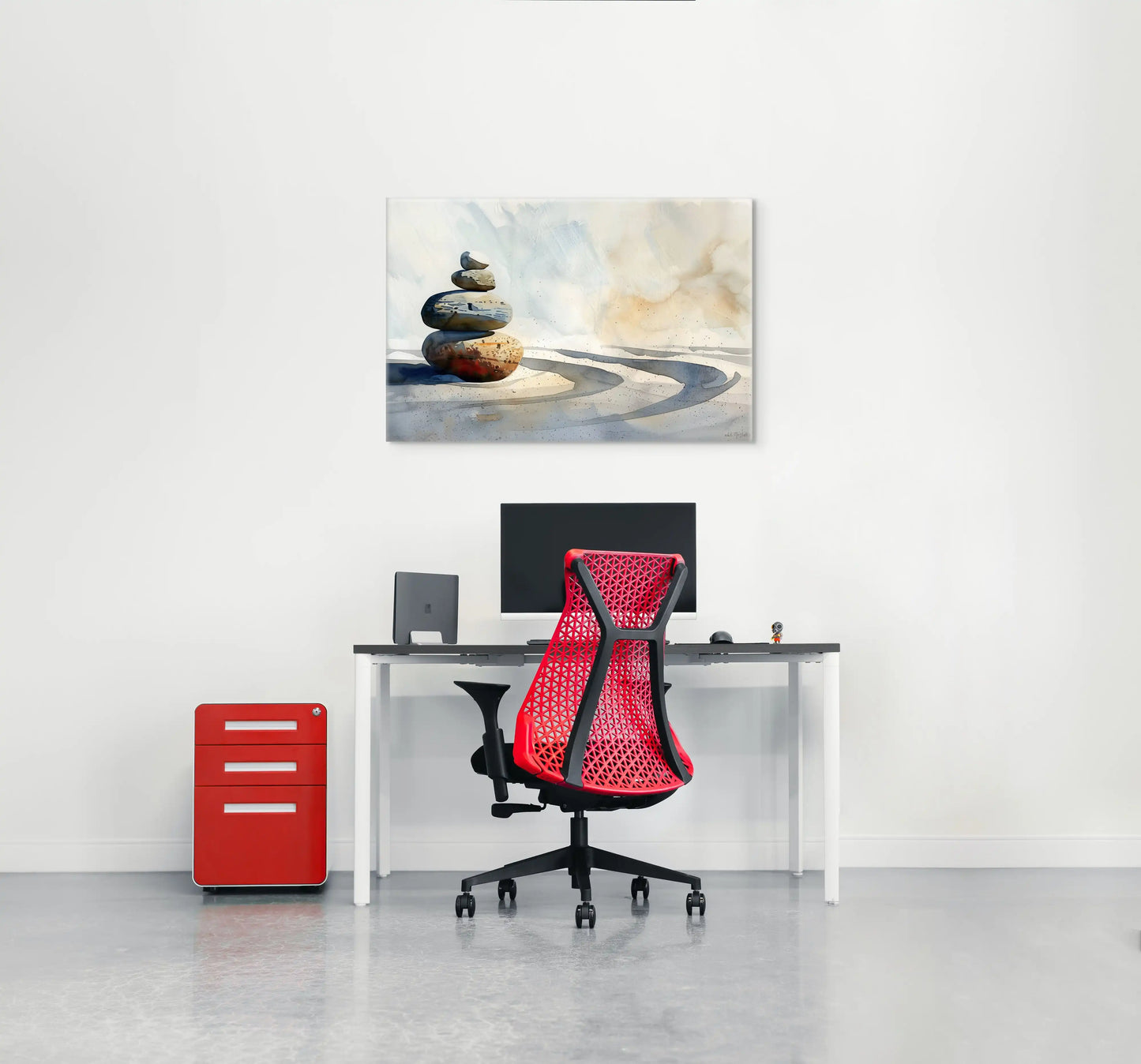 Tableau Zen - Galets Empilés Affiches, reproductions et œuvres graphiques Art Virtuoso
