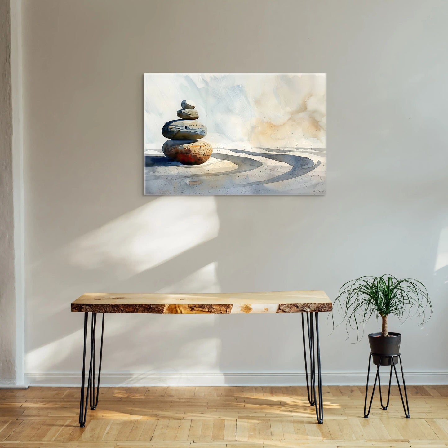 Tableau Zen - Galets Empilés Affiches, reproductions et œuvres graphiques Art Virtuoso