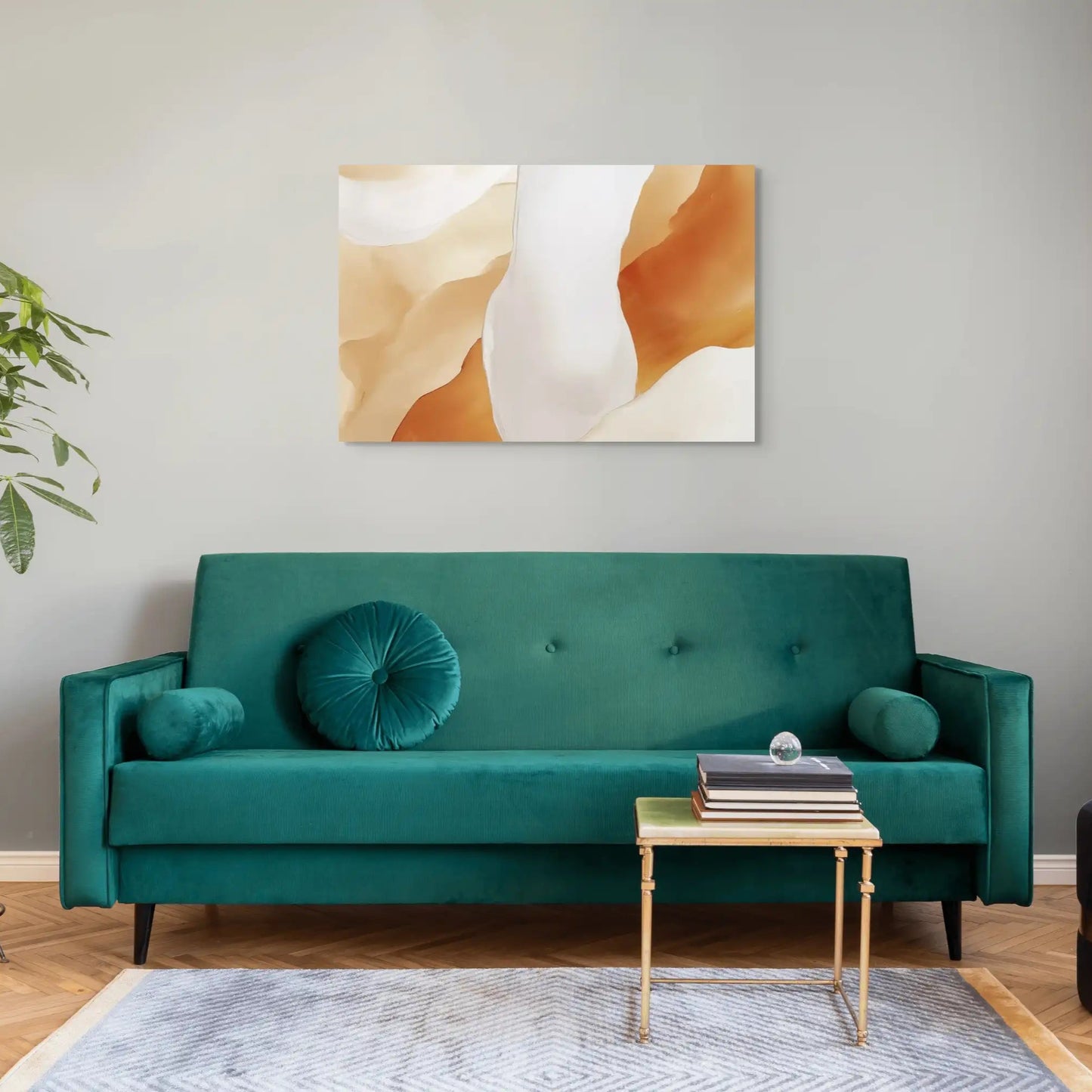 Tableau Acrylique Beige - Dunes de Soie Affiches, reproductions et œuvres graphiques Art Virtuoso