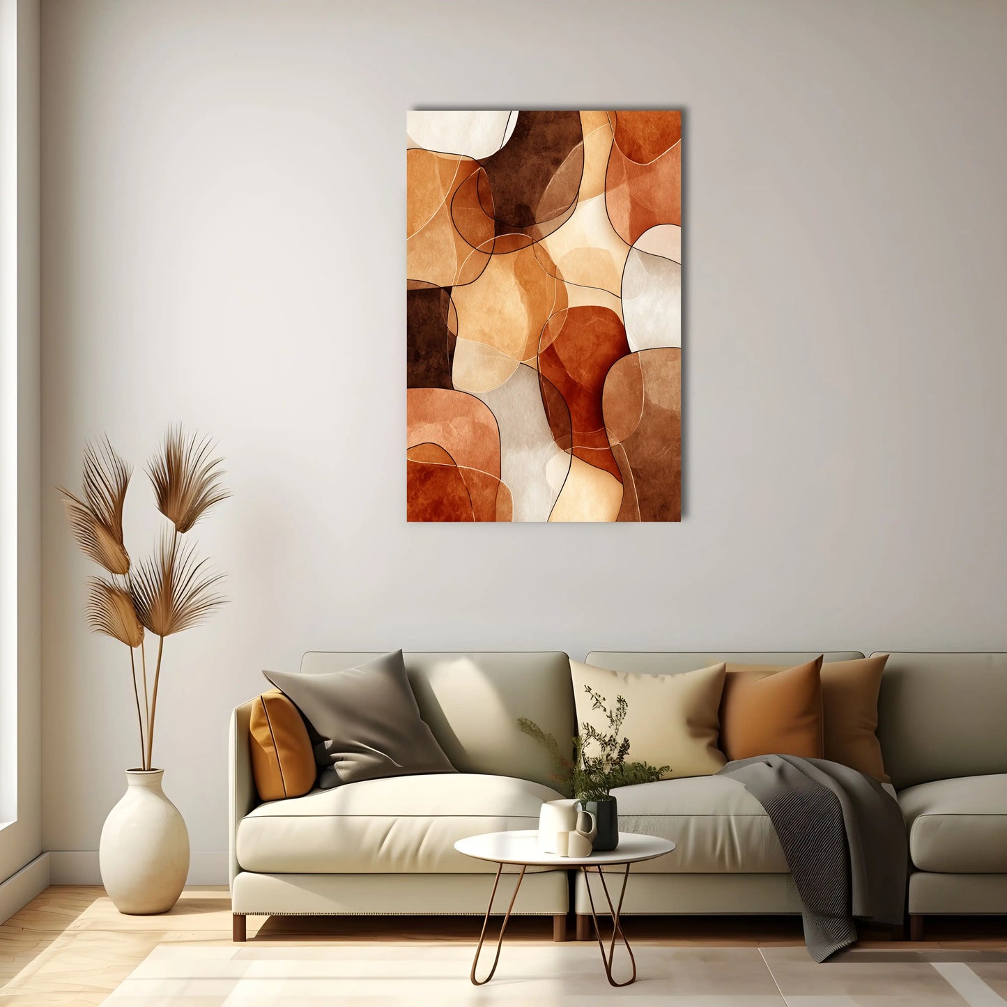 Tableau Ambiance Cocooning Minimaliste : Nuances Caressantes