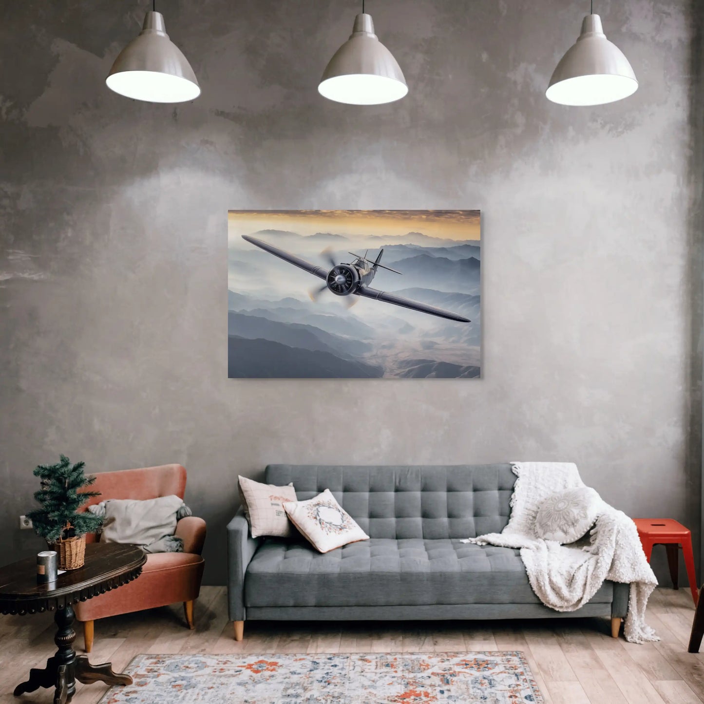 Tableau Avion Vintage Affiches, reproductions et œuvres graphiques Art Virtuoso