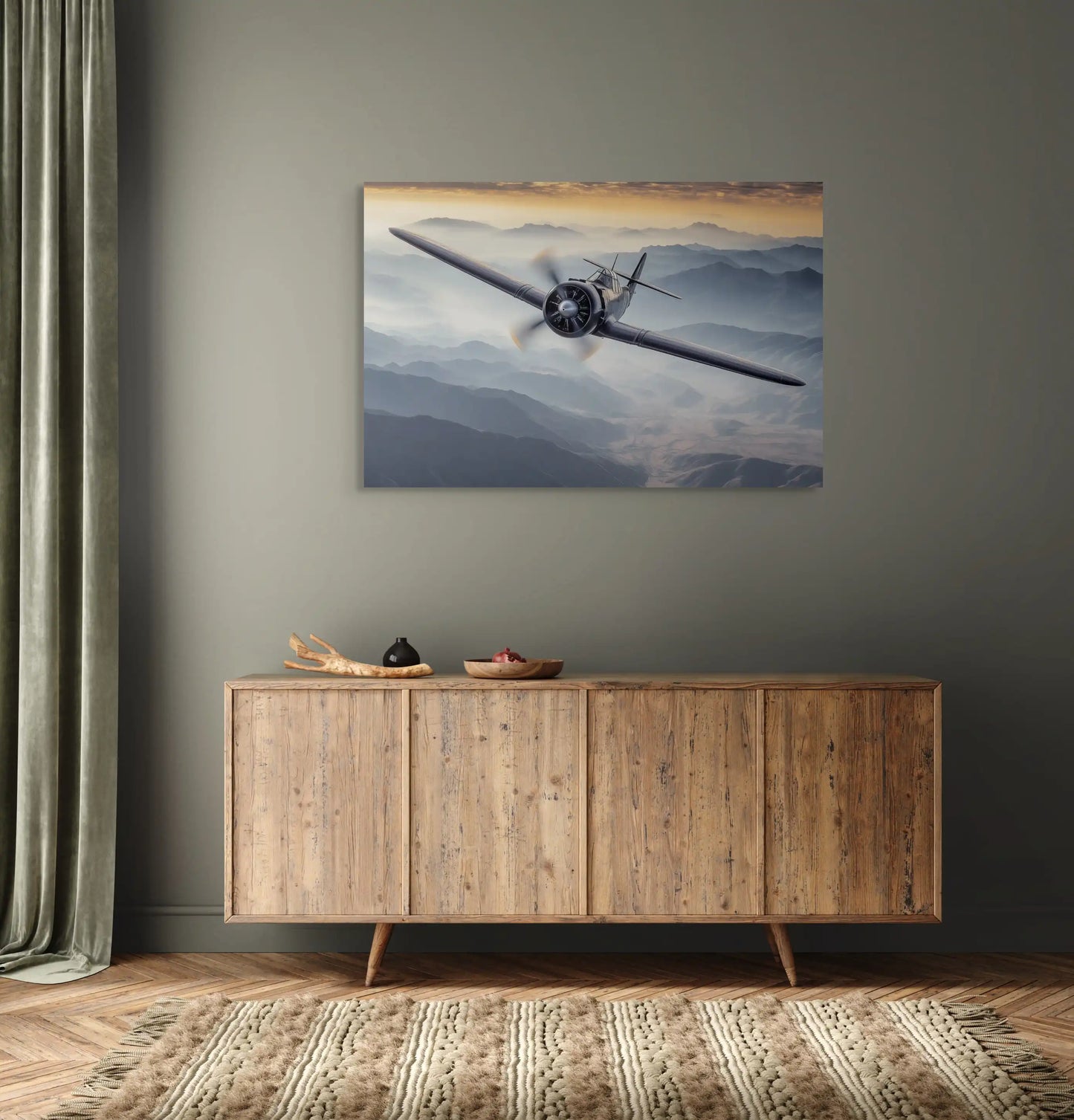 Tableau Avion Vintage Affiches, reproductions et œuvres graphiques Art Virtuoso