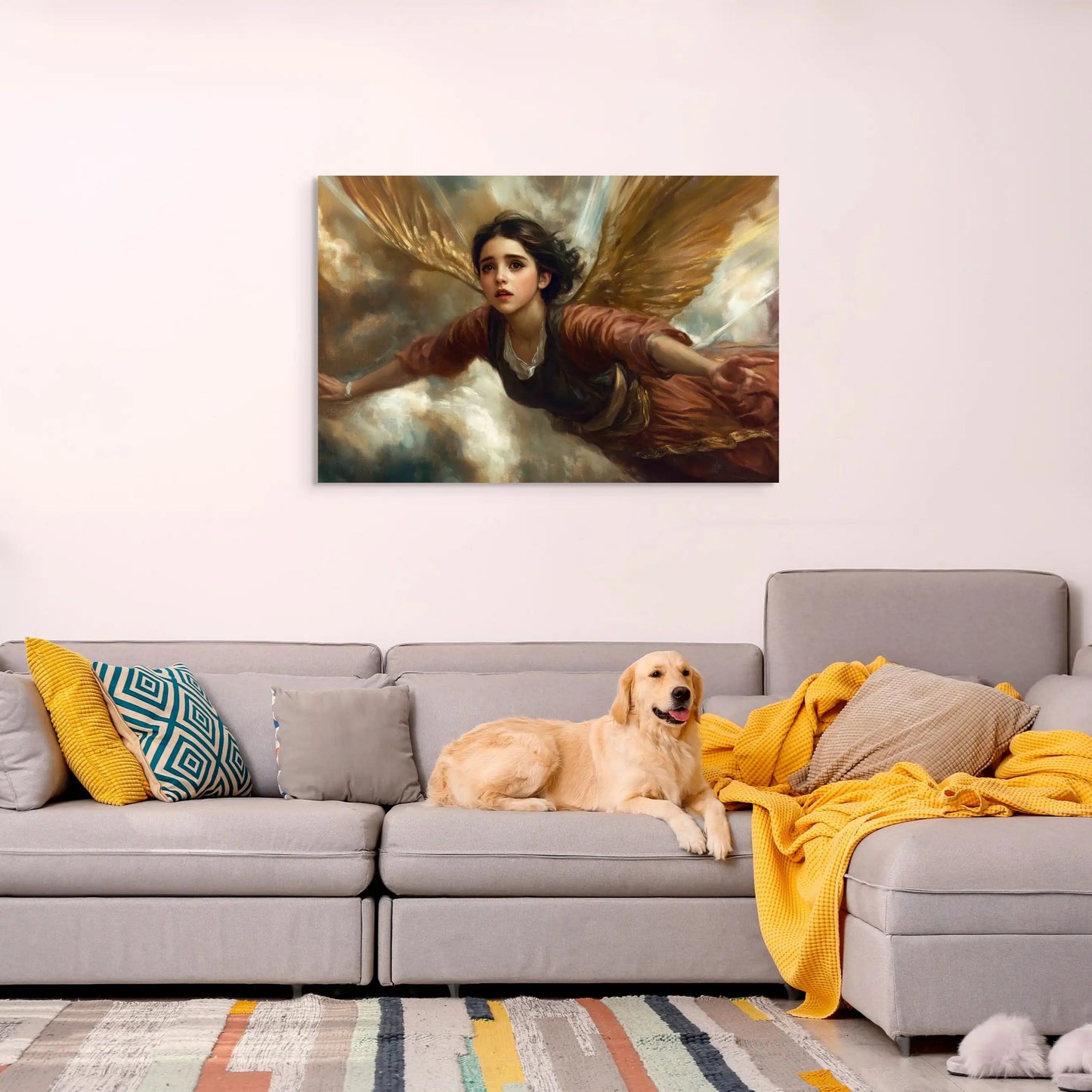 Tableau Baroque - Envol Angélique Affiches, reproductions et œuvres graphiques Art Virtuoso
