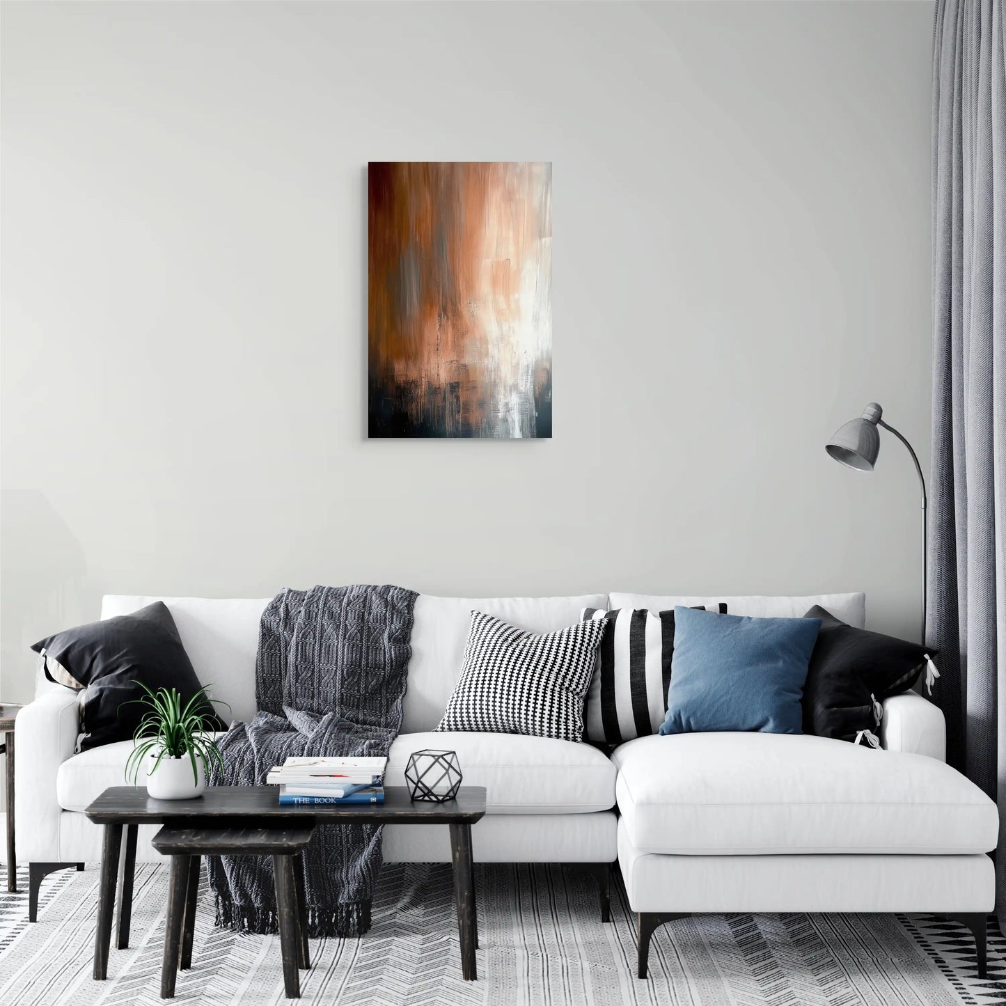 Tableau Beige Brun - Reflets d'Automne Affiches, reproductions et œuvres graphiques Art Virtuoso