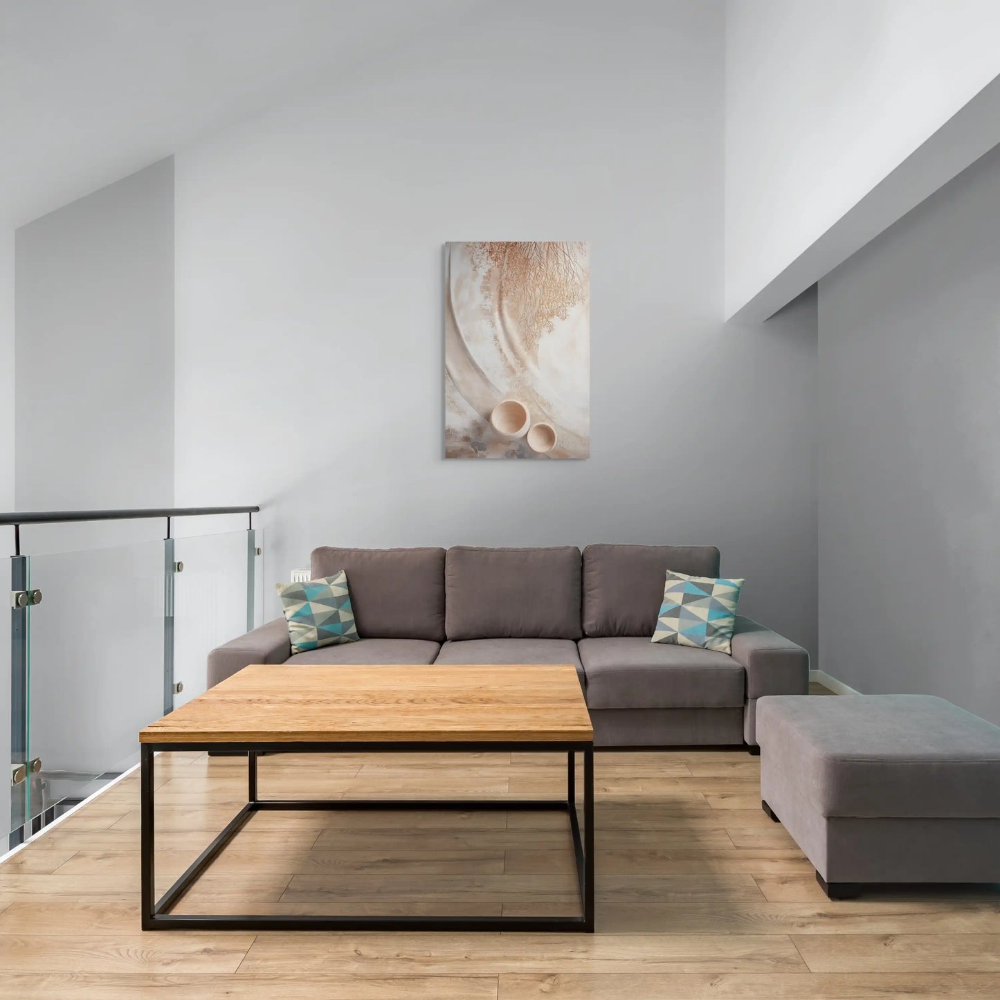 Tableau Beige Chambre - Douceur Orientale Affiches, reproductions et œuvres graphiques Art Virtuoso