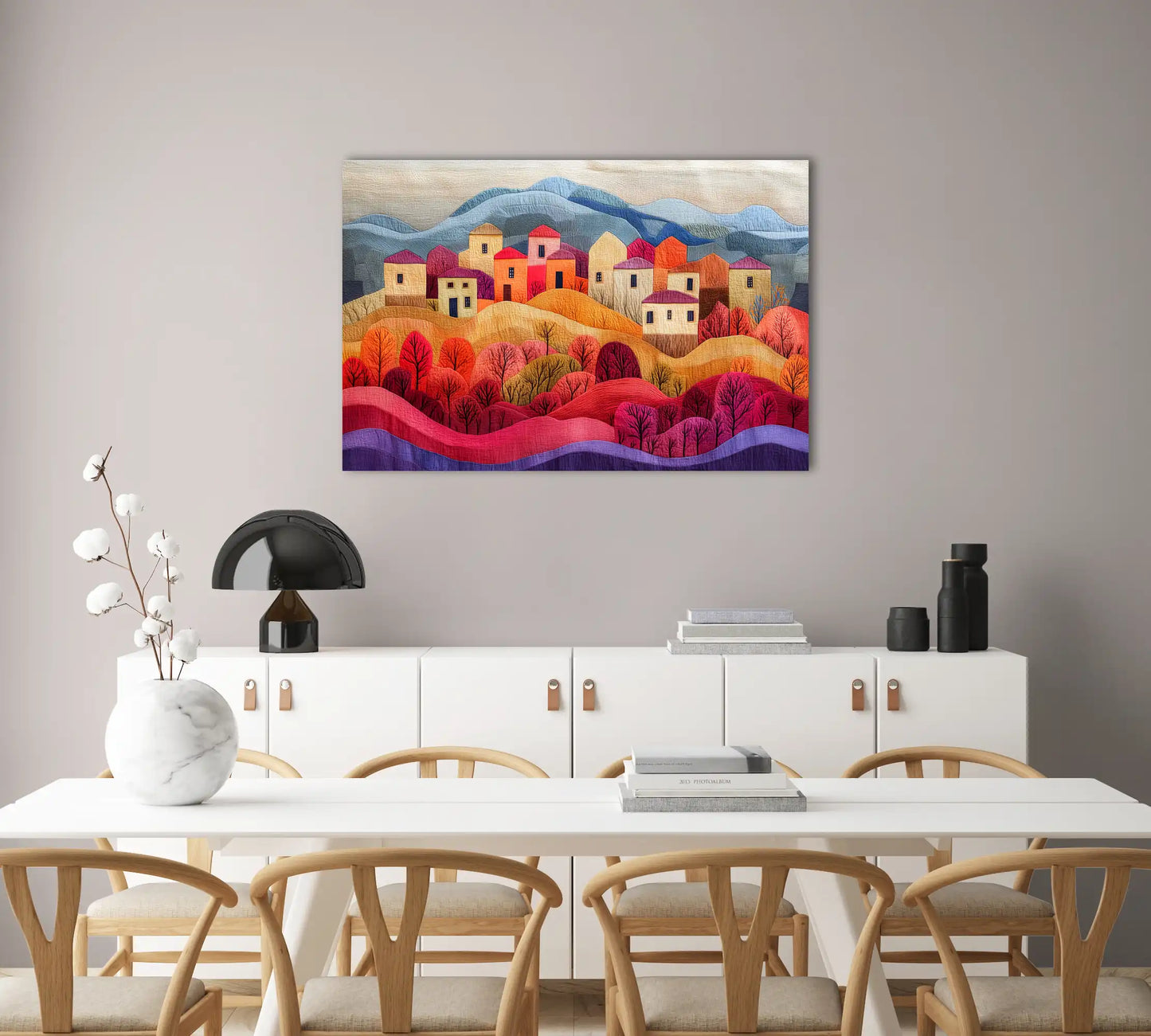Tableau Berbère : Village Ondulant