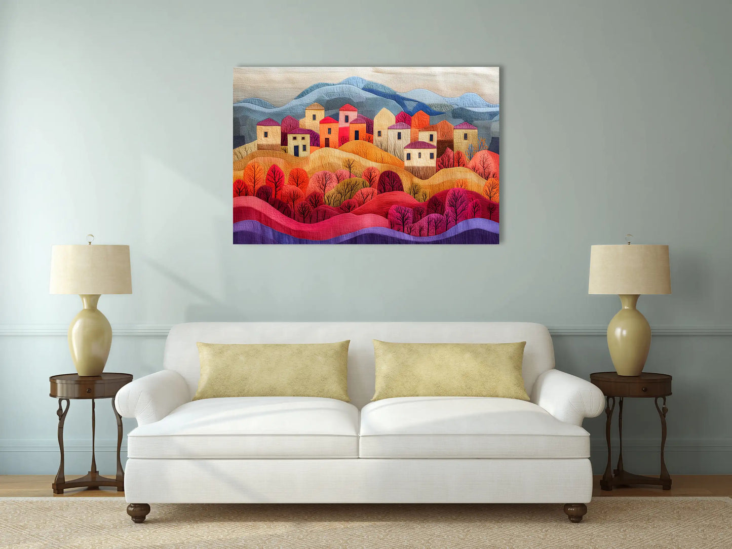 Tableau Berbère : Village Ondulant