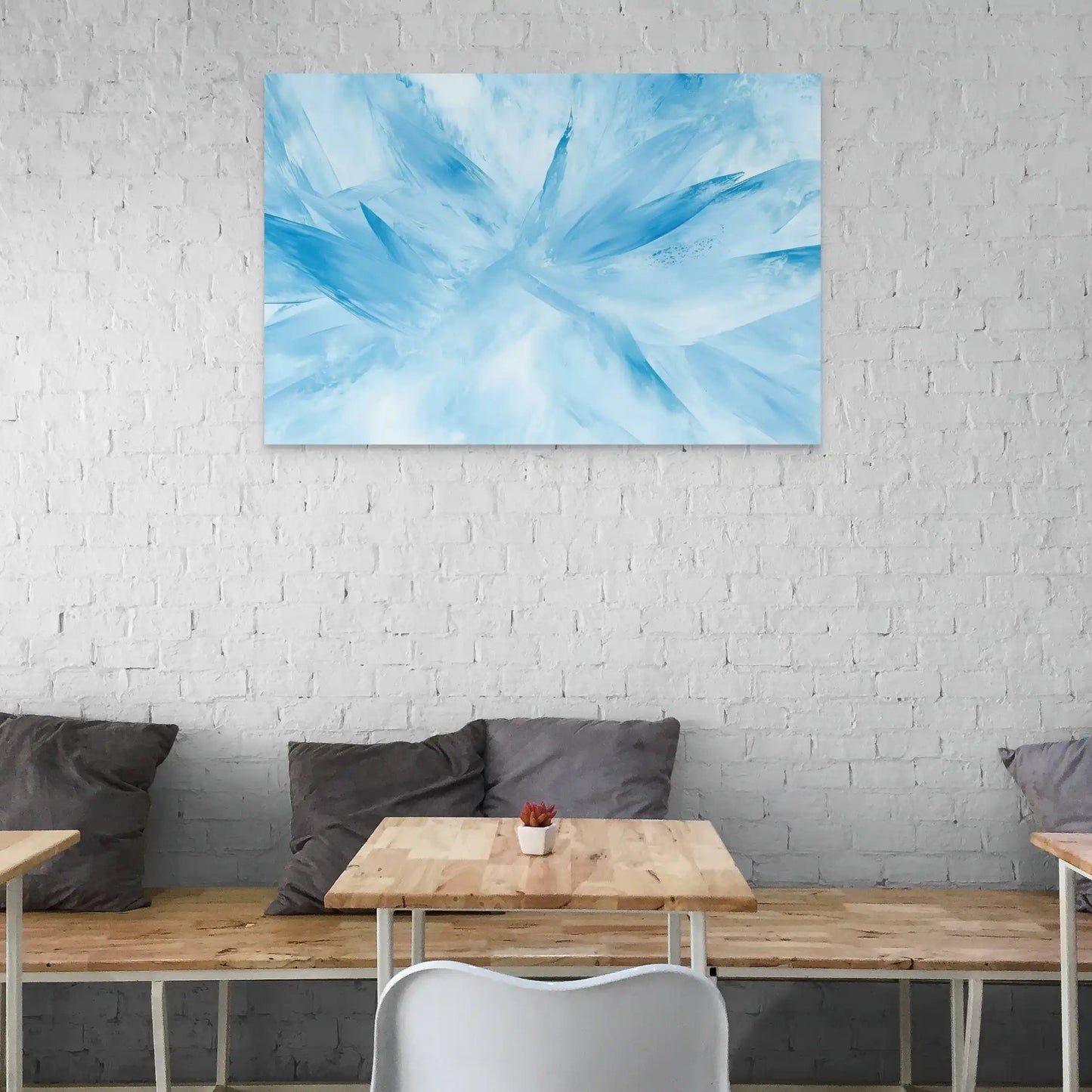 Tableau Bleu Pastel - Éclats de Glace Affiches, reproductions et œuvres graphiques Art Virtuoso