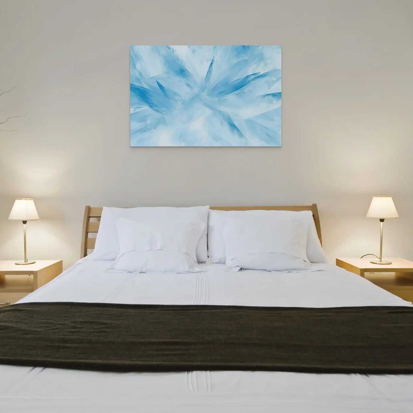 Tableau Bleu Pastel - Éclats de Glace Affiches, reproductions et œuvres graphiques Art Virtuoso