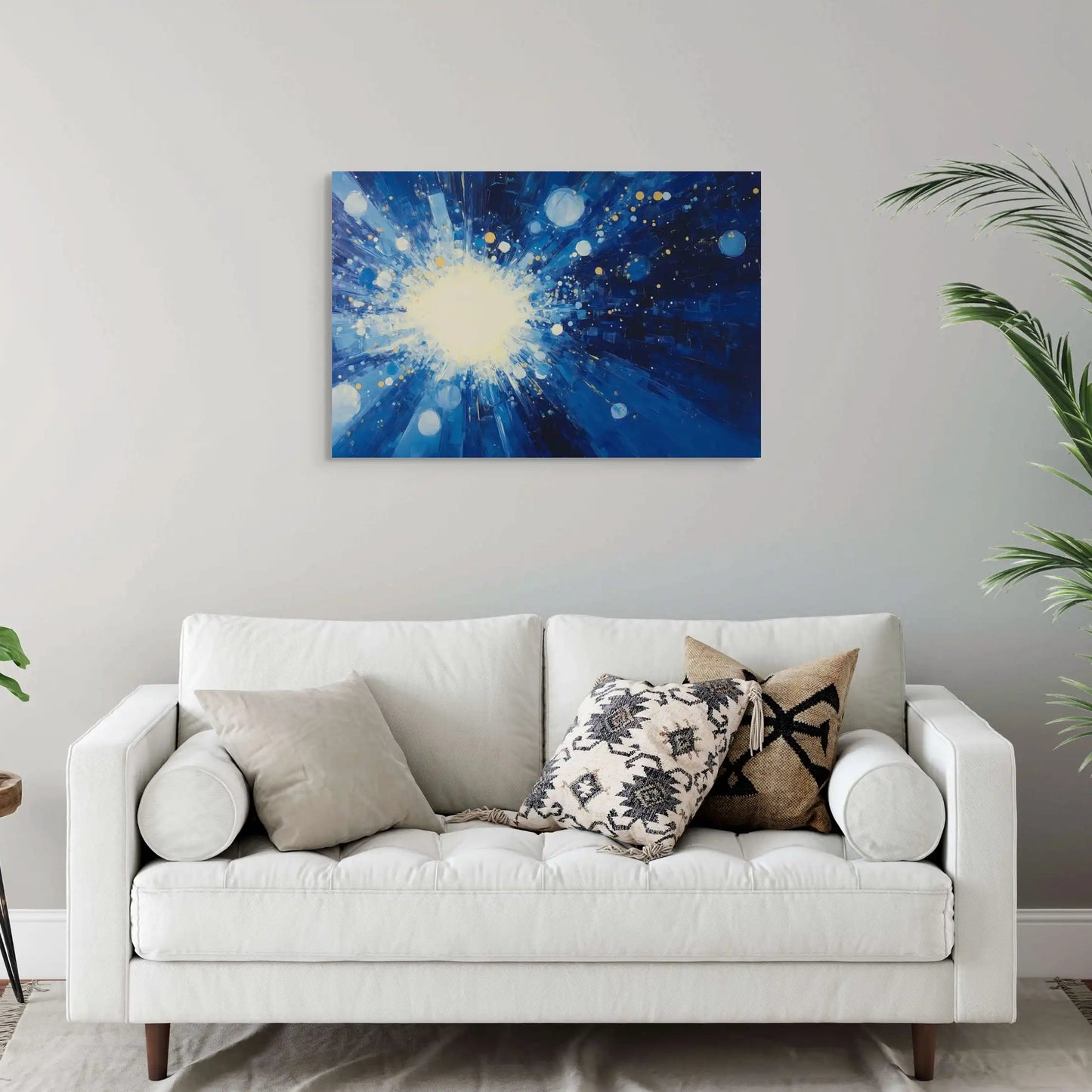 Tableau Bleu Roi - Supernova Affiches, reproductions et œuvres graphiques Art Virtuoso