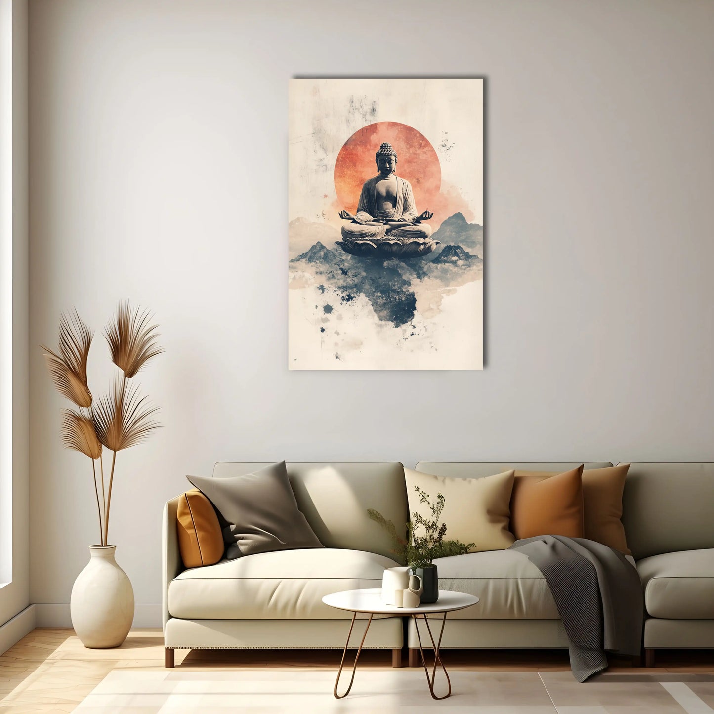 Tableau Bouddha Lotus : Élévation Céleste