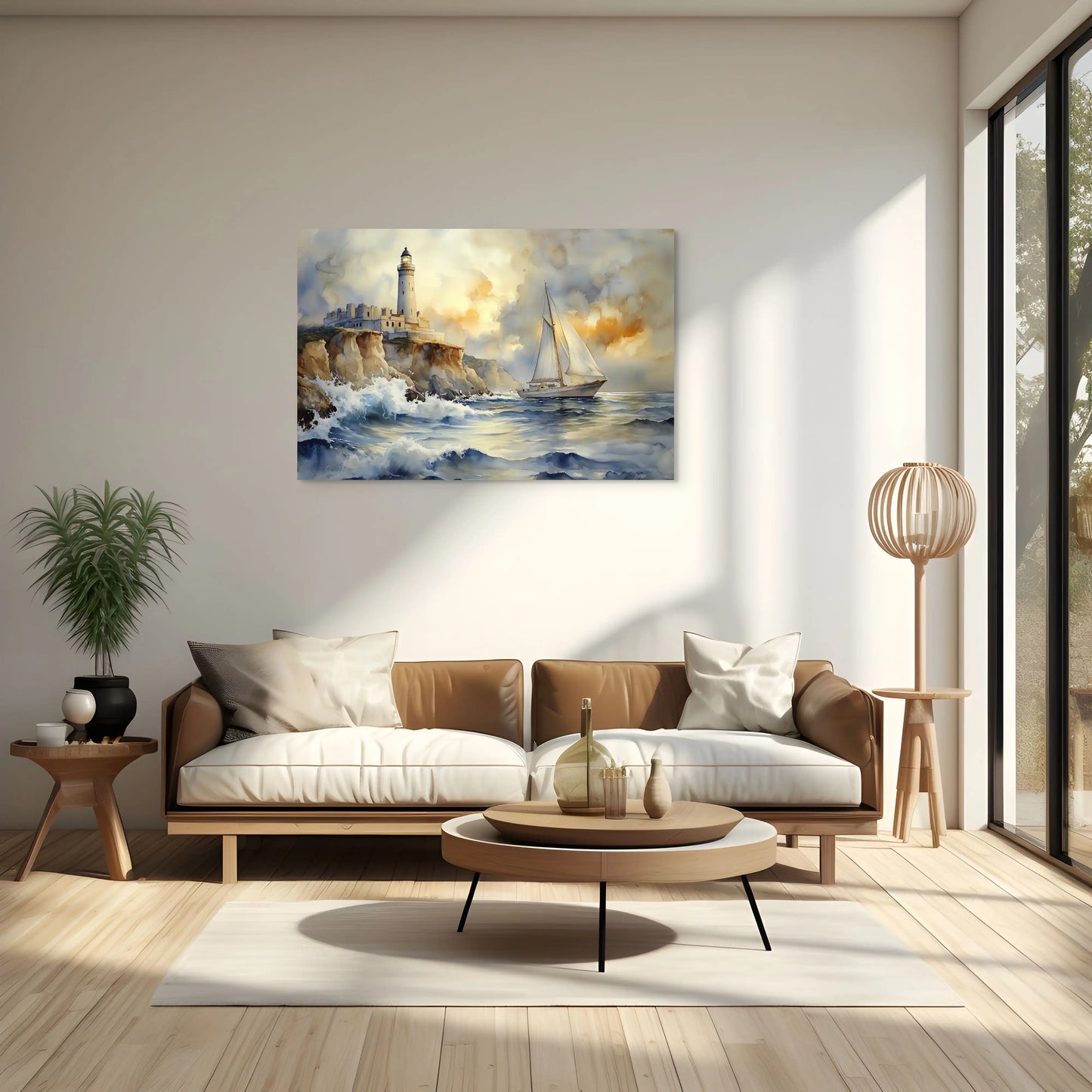 Tableau Bretagne Vintage : Phare Atlantique Affiches, reproductions et œuvres graphiques Art Virtuoso